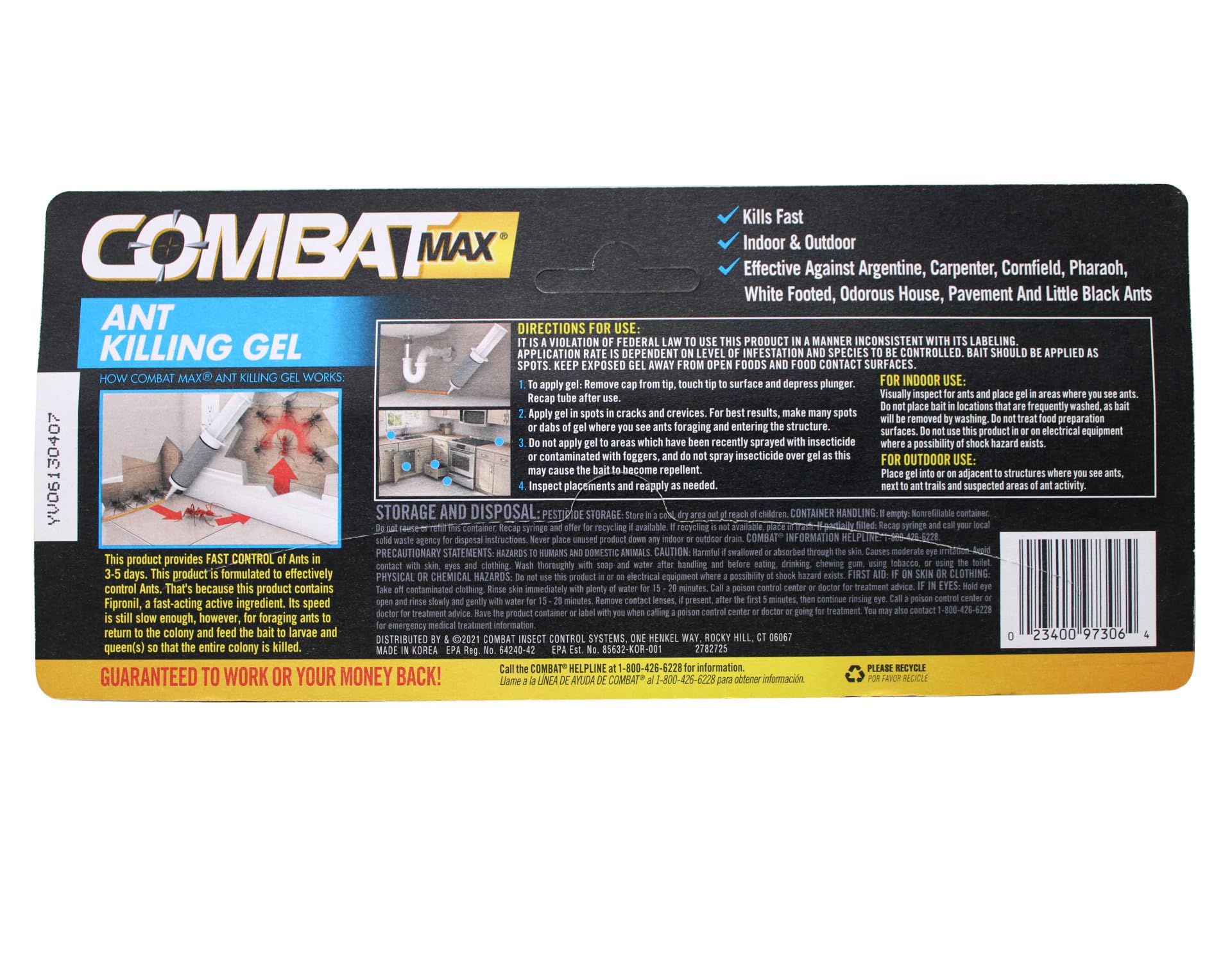 Combat 10023400973061 Indoor and Outdoor Ant Killing Gel, 27 Gram, 6 PACK 4