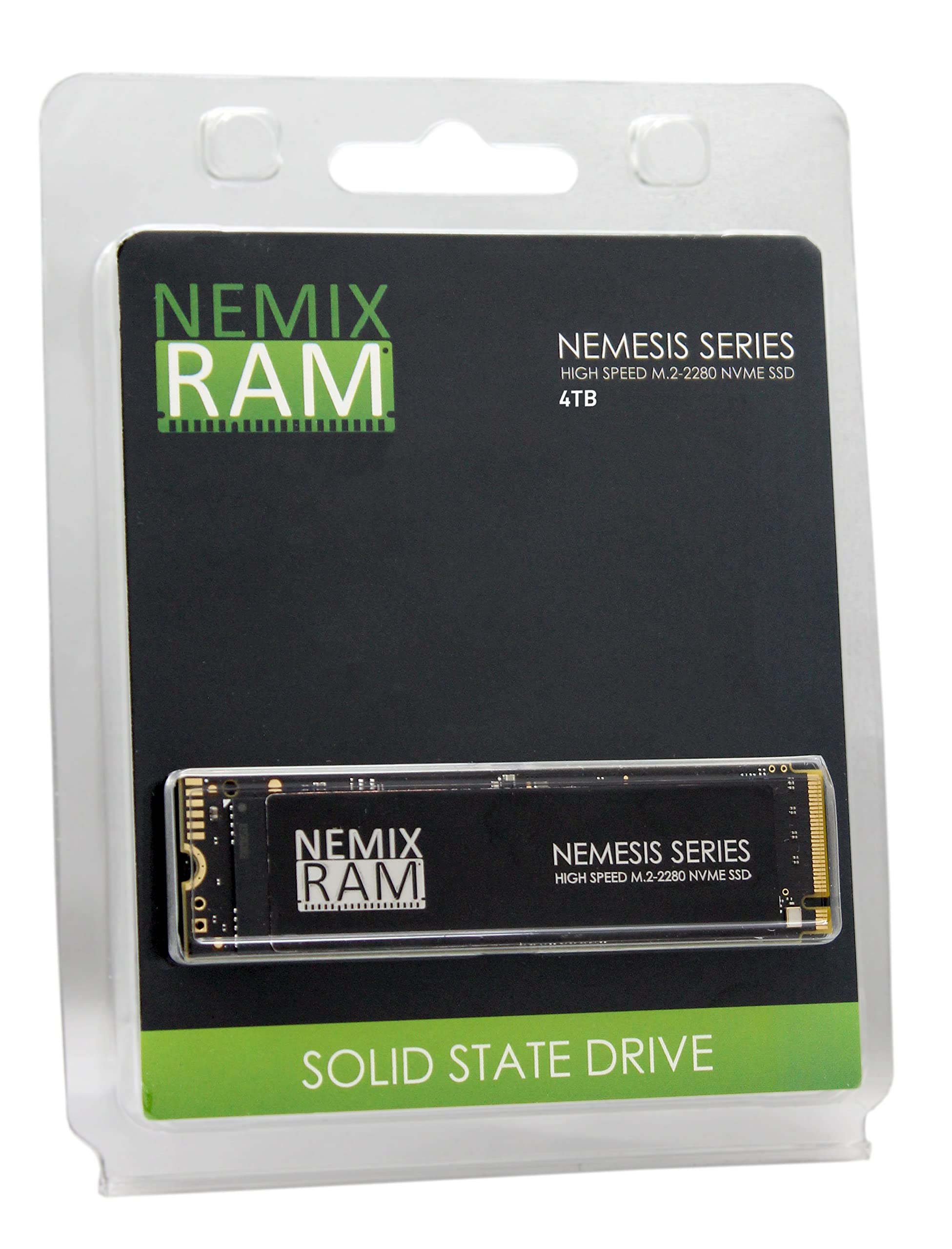 NEMIX RAM Nemesis Series 4TB M.2 2280 Gen4 PCIe NVMe SSD Write Speeds up to 7415mbps Compatible with Dell Precision 3660 Tower Workstation 3