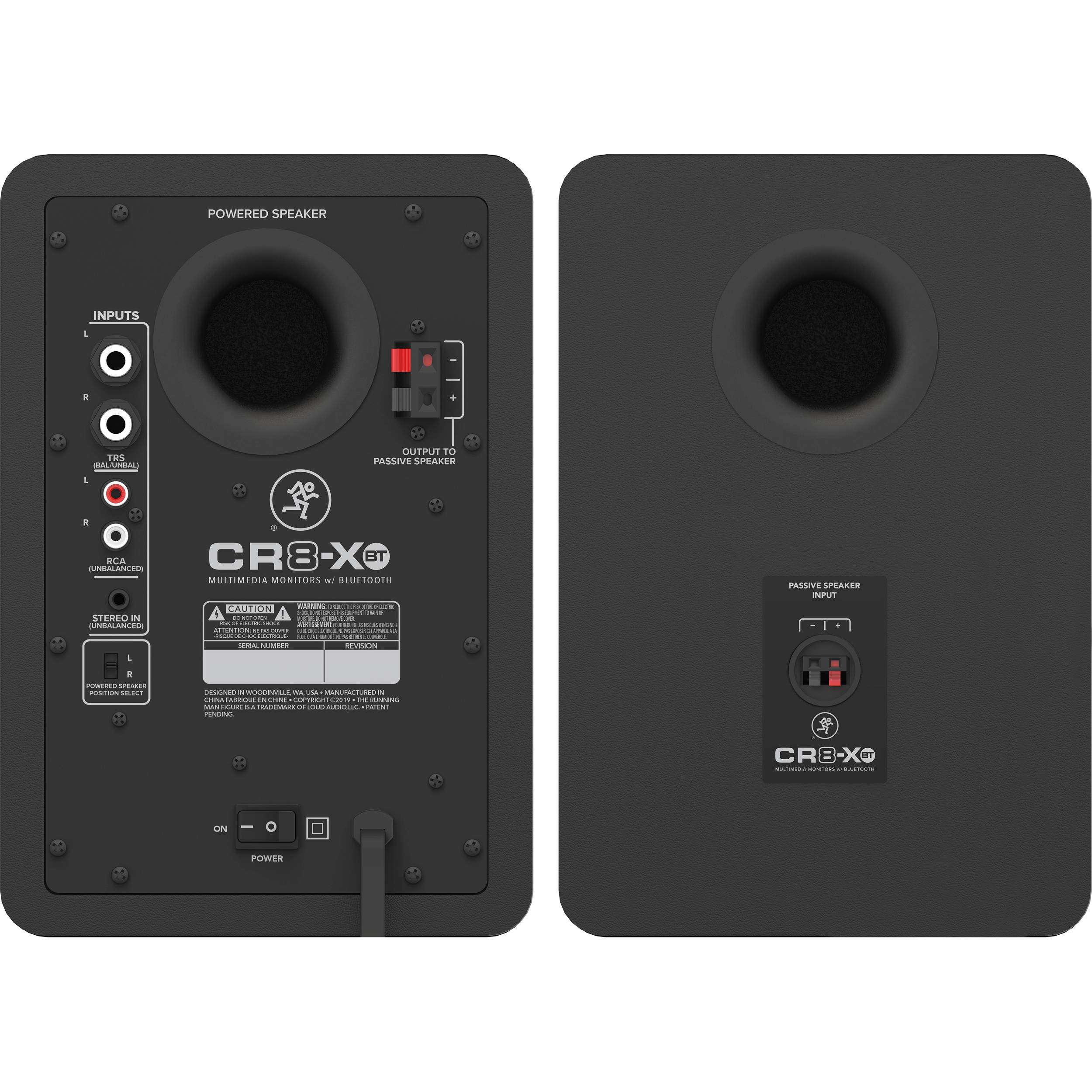 Mackie CR-X Series, 8-Inch Multimedia Monitors with Professional Studio-Quality Sound, Bluetooth and Front Panel Controls - Pair (CR8-XBT) 2