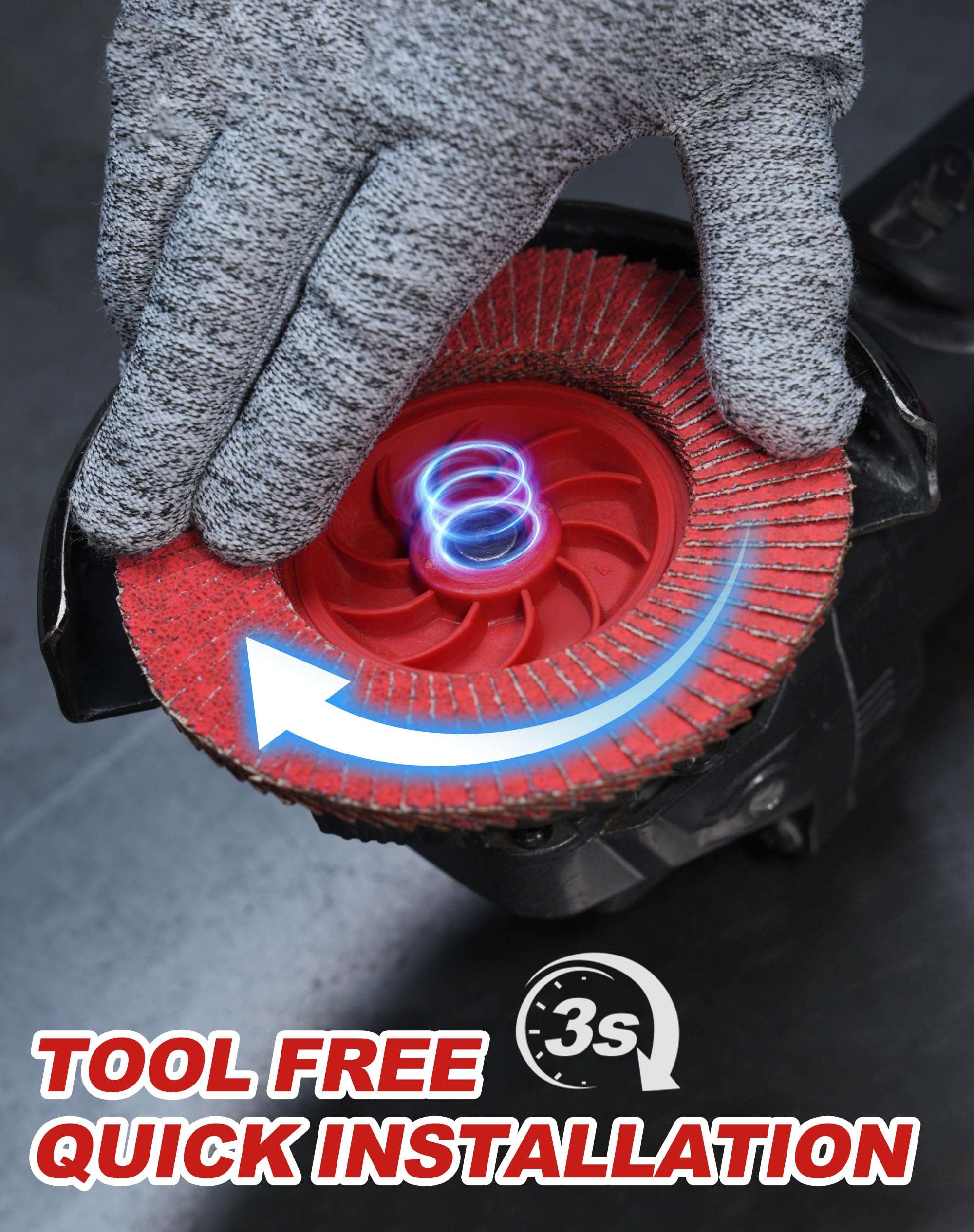 EZARC High Density Version & Ceramic Grain Flap Discs 80 Grit 5