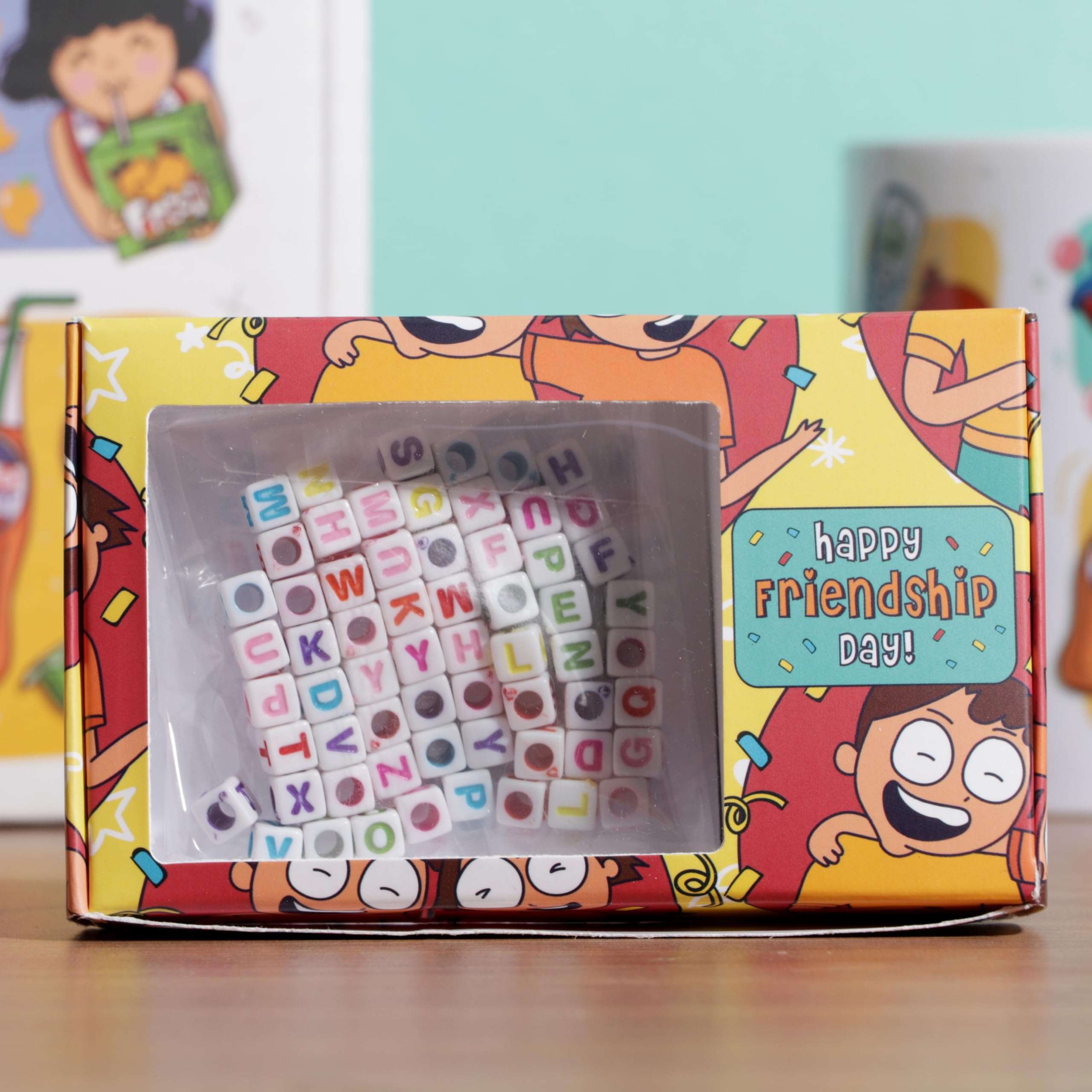 Oye Happy 90s Kit with DIY Friendship Band - Friendship Day Gift for Best Friend 3