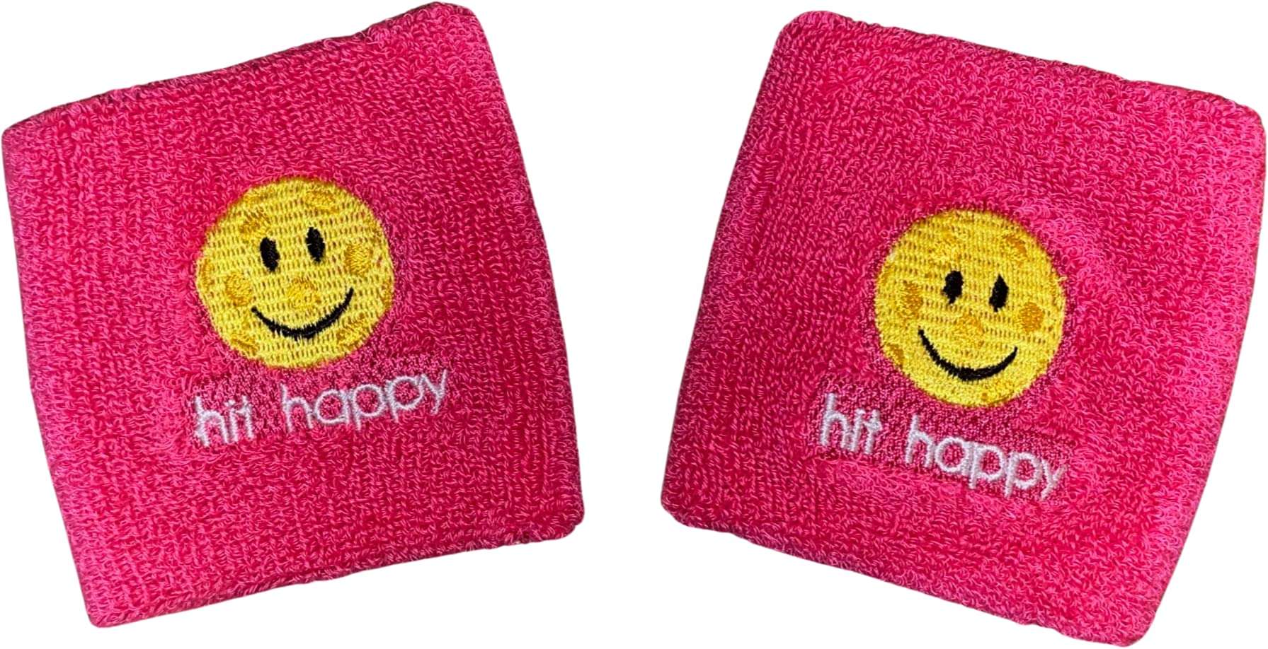 Pickleball Wristbands - Hit Happy (Pink) 1
