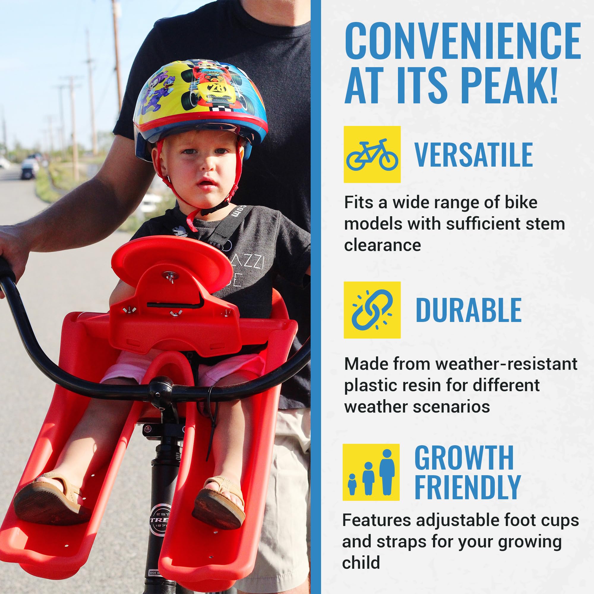 iBert Child Bicycle Safe-T-Seat, Red 4