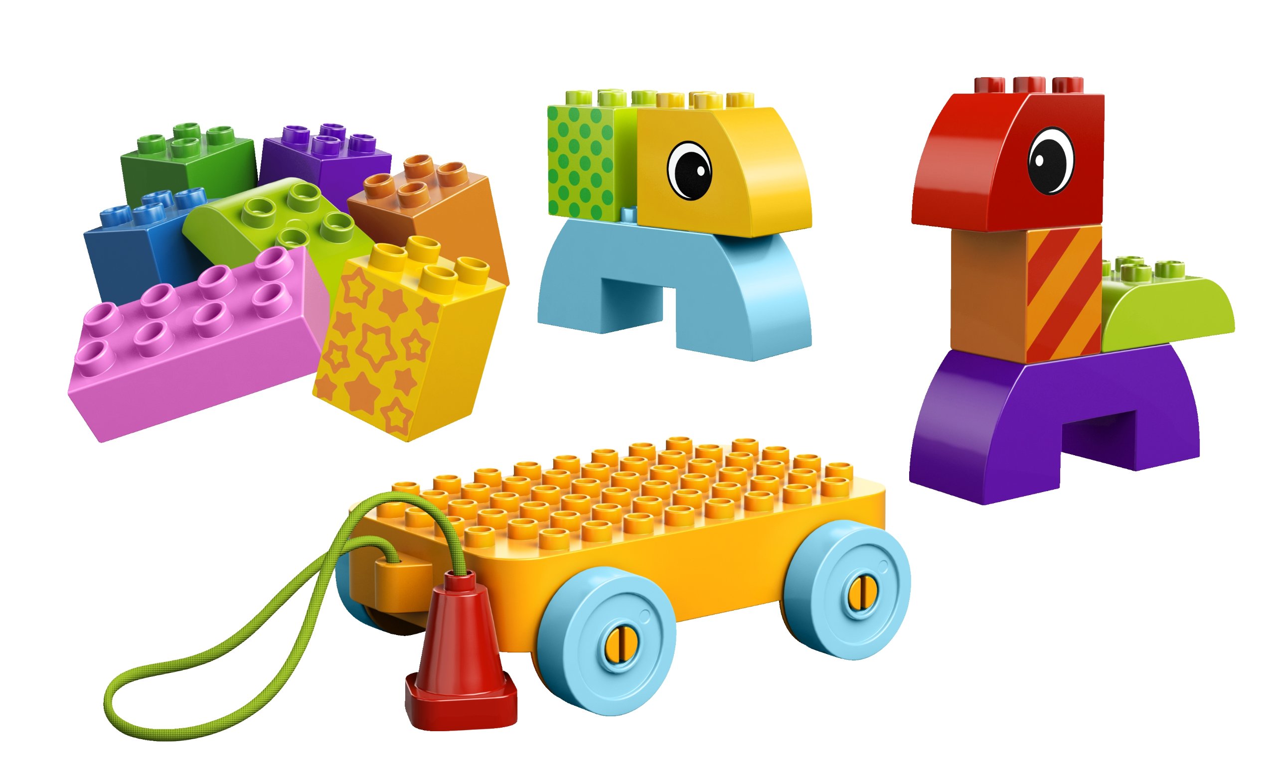 LEGO DUPLO Creative Play Toddler Build and Pull Along 10554 4