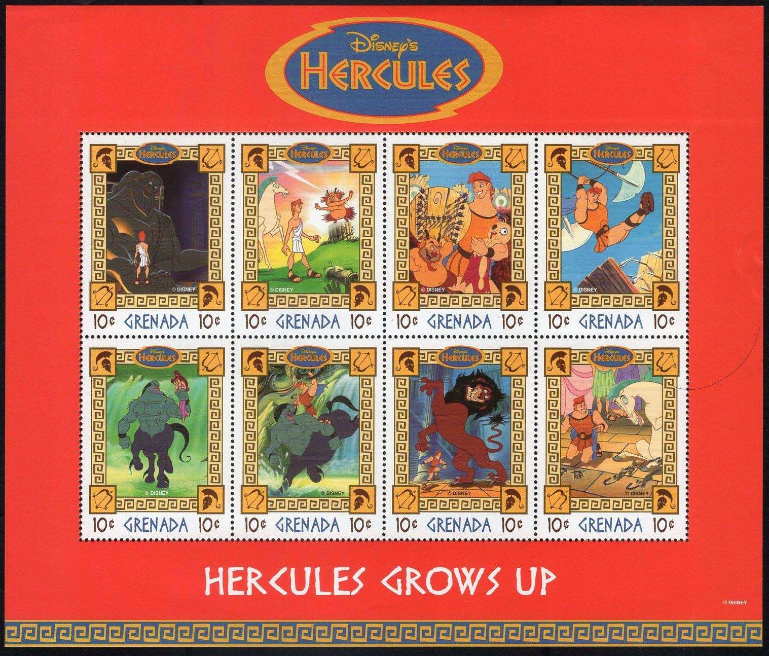 GRENEDA Mint SHEETLET ON Disney's Character Hercules Grows UP 1