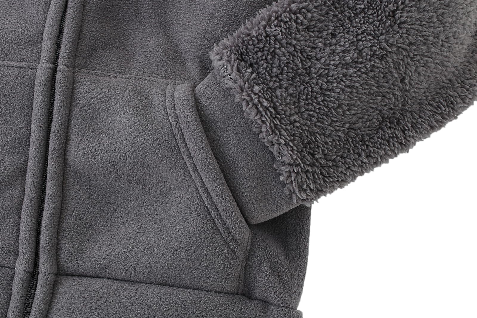 AMIYAN Bear Ears Shape Fleece Warm Hoodies Clothes Toddler Zip-up Light Jacket Sweatshirt Outwear For Baby Boys (Orange, 3-4T) 4