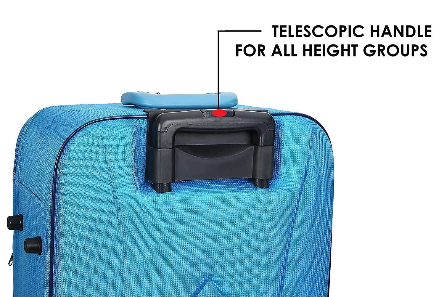 New Jersey Travellers Scottish Model Polyester Soft-Side 55cm Small Cabin 2 Wheels Luggage Trolley Bag with Spinner Wheels (Small, Green) 5