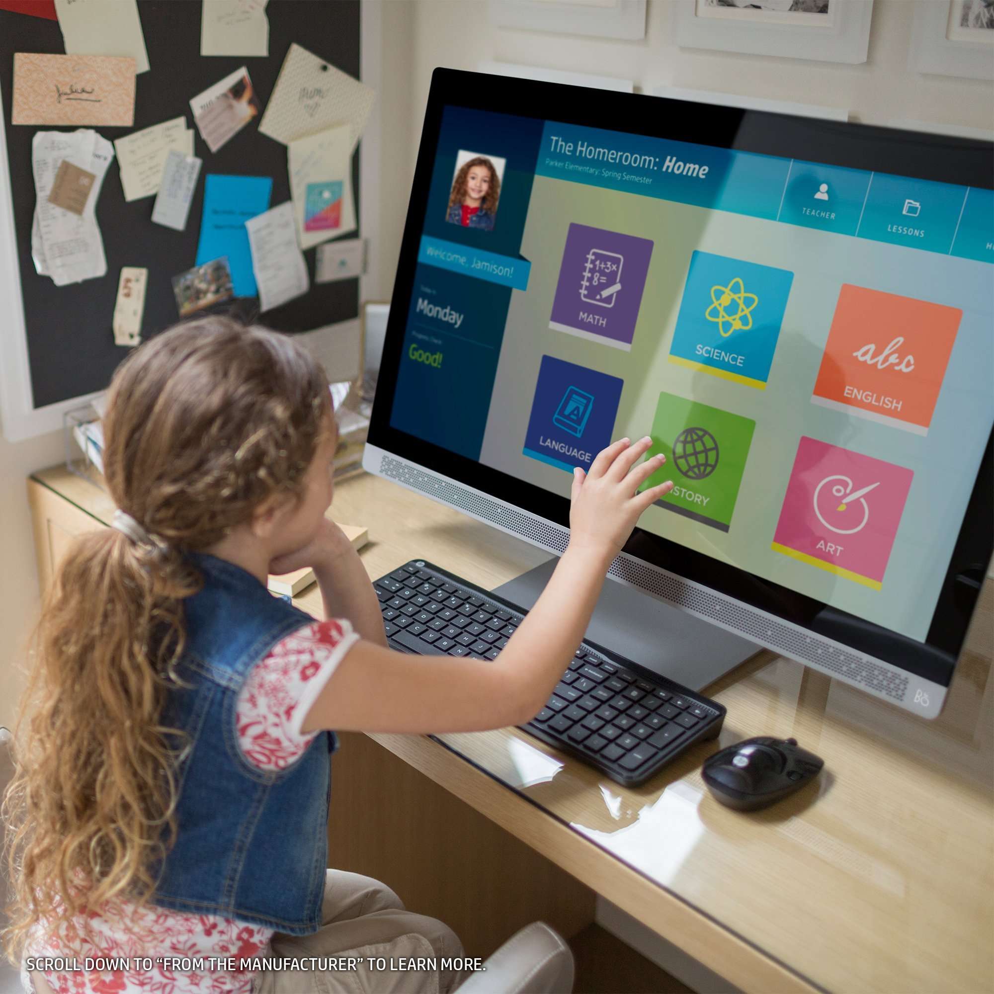 HP Pavilion All-in-One Computer, Intel i5-7400T, 8GB RAM, 1TB hard drive, Windows 10 (24-b230, Silver) (Renewed) 5