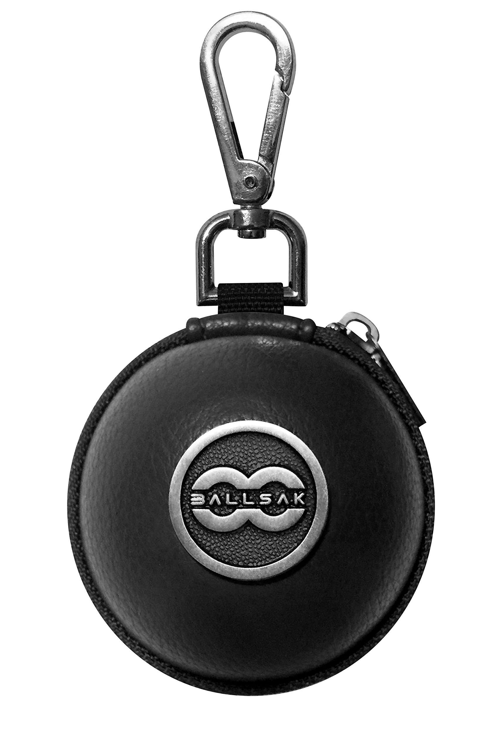 Ballsak Pro - Silver/Black - Clip-on Cue Ball Case/ Bag for Attaching Pool Balls, Billiard Balls, Training Balls to Your Cue Stick Bag Extra Strong Strap Design!** 2