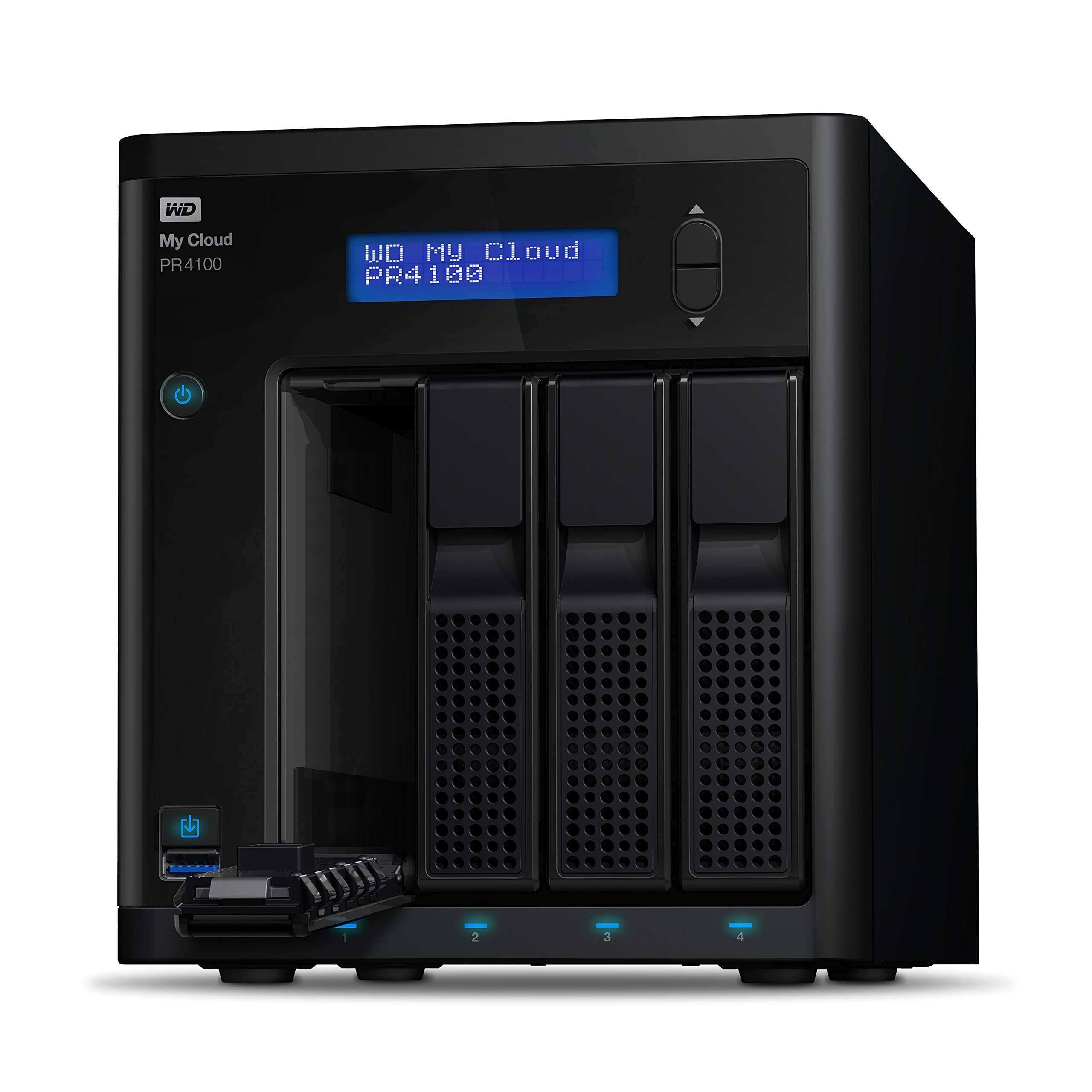 WD Diskless My Cloud Pro Series PR4100 Network Attached Storage & Western Digital 6TB WD Red Plus NAS Internal Hard Drive HDD - 5640 RPM, SATA 6 Gb/s, CMR, 128 MB Cache, 3.5" -WD60EFZX 4