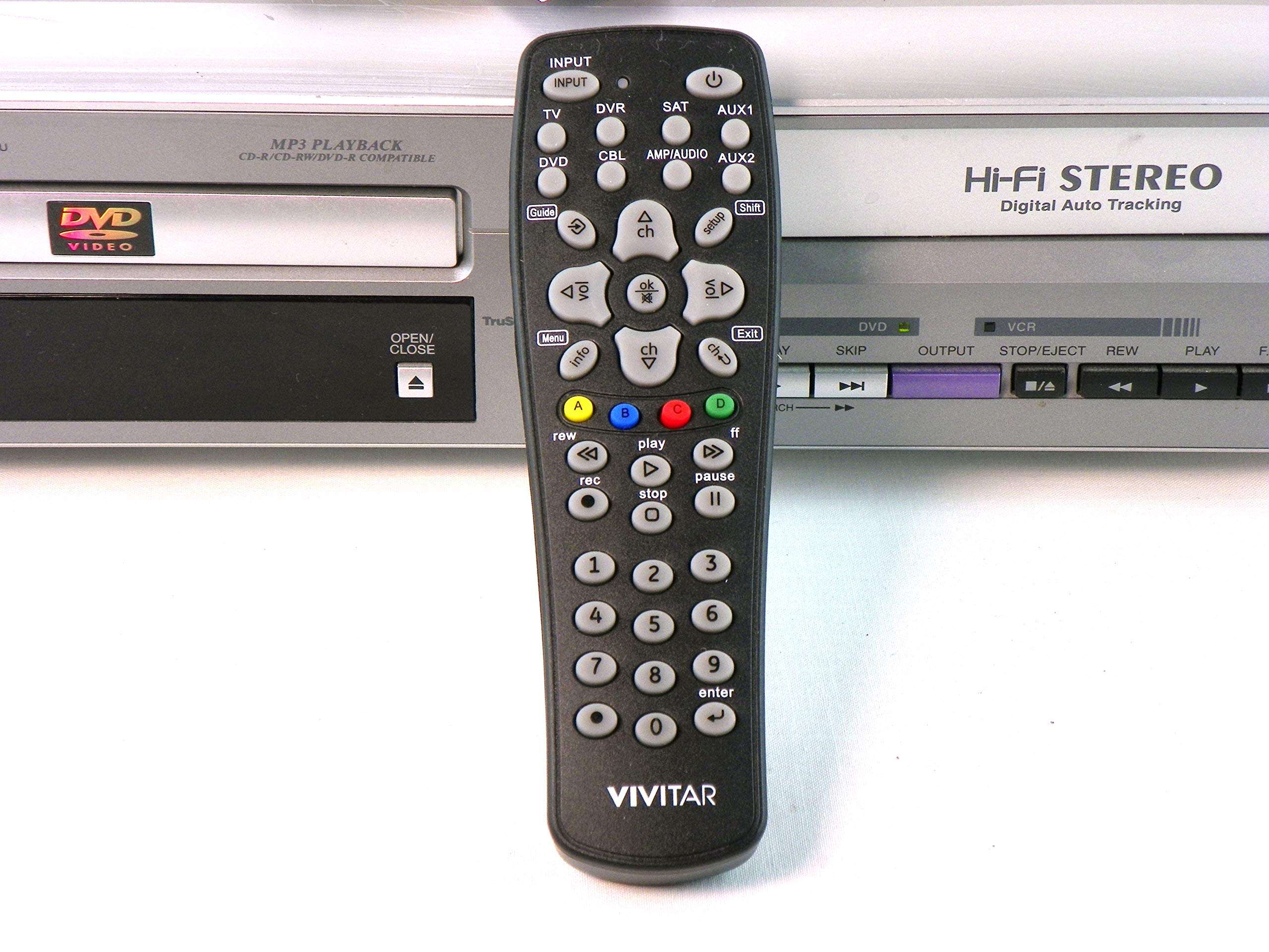 Hitachi DV-PF2U DVD/VCR Combo DVD Player Video Cassette Recorder Player VCR w/ Hi Fi Stereo & Mp3 Playback 2