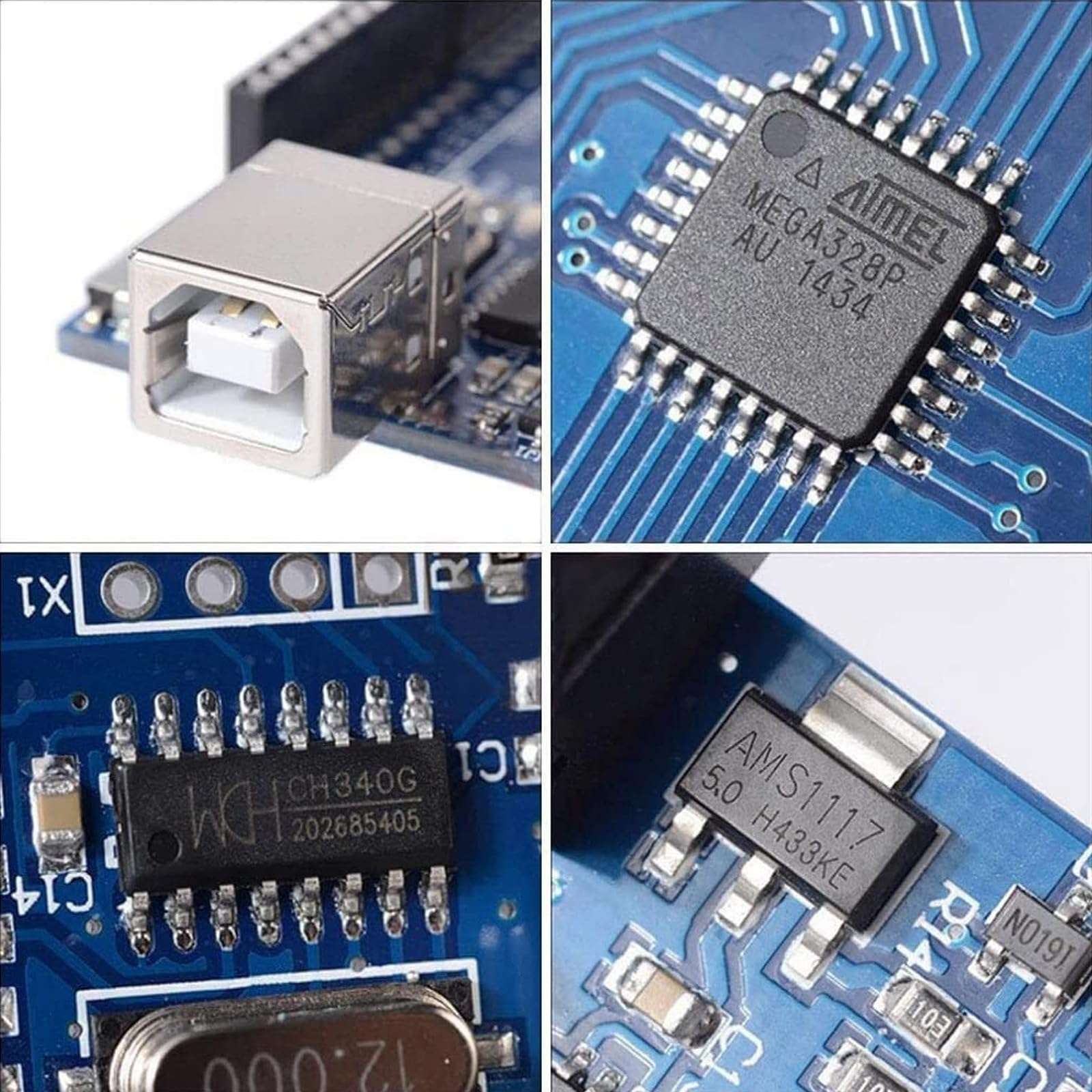 KY3D Atmega328P Microcontroller Development Board, Improved Programming Motherboard for Arduino UNO R3 Mega 2560 Nano Robot, for Arduino IDE AVR MCU Learner K53, with Straight pins and USB Cable 4