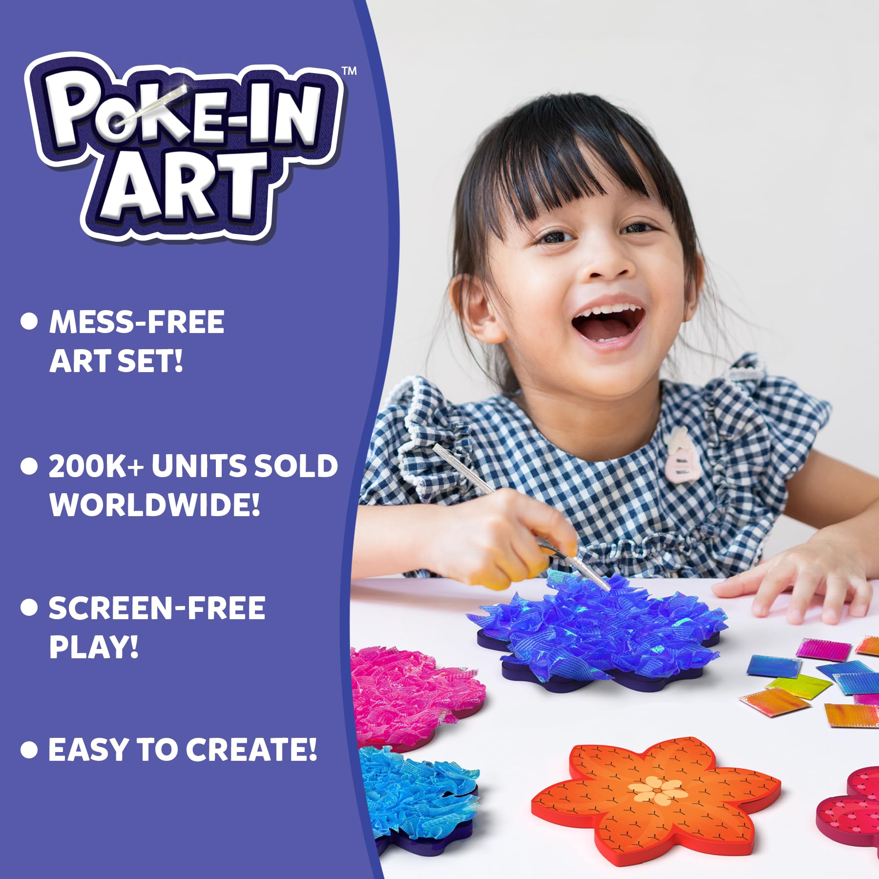Skillmatics Poke-in Art Flower Bouquet & Magical Sun Art Animals Bundle, Mess-Free Fun, Creative Activity, Travel Friendly, Gifts for Girls & Boys Ages 4, 5, 6, 7, 8, 9, 10, 11, 12 5
