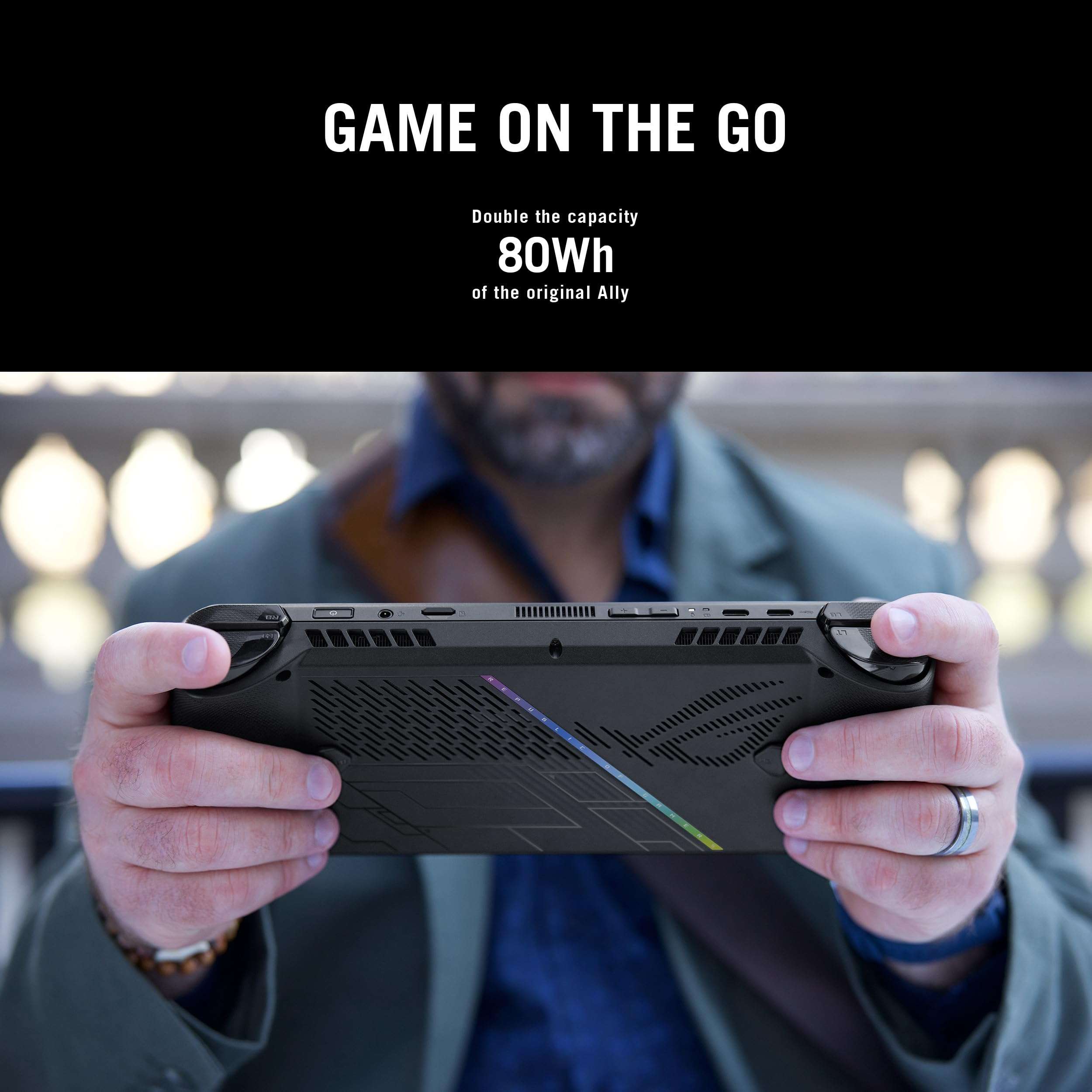 ASUS ROG Ally X Handheld Gaming Console, 7" FHD 16:9 120Hz 500 nits, AMD Ryzen Z1 Extreme Processor (24GB RAM/1TB SSD/AMD Radeon Graphics/Windows 11 Home/Black/678 g), RC72LA-NH021W 4