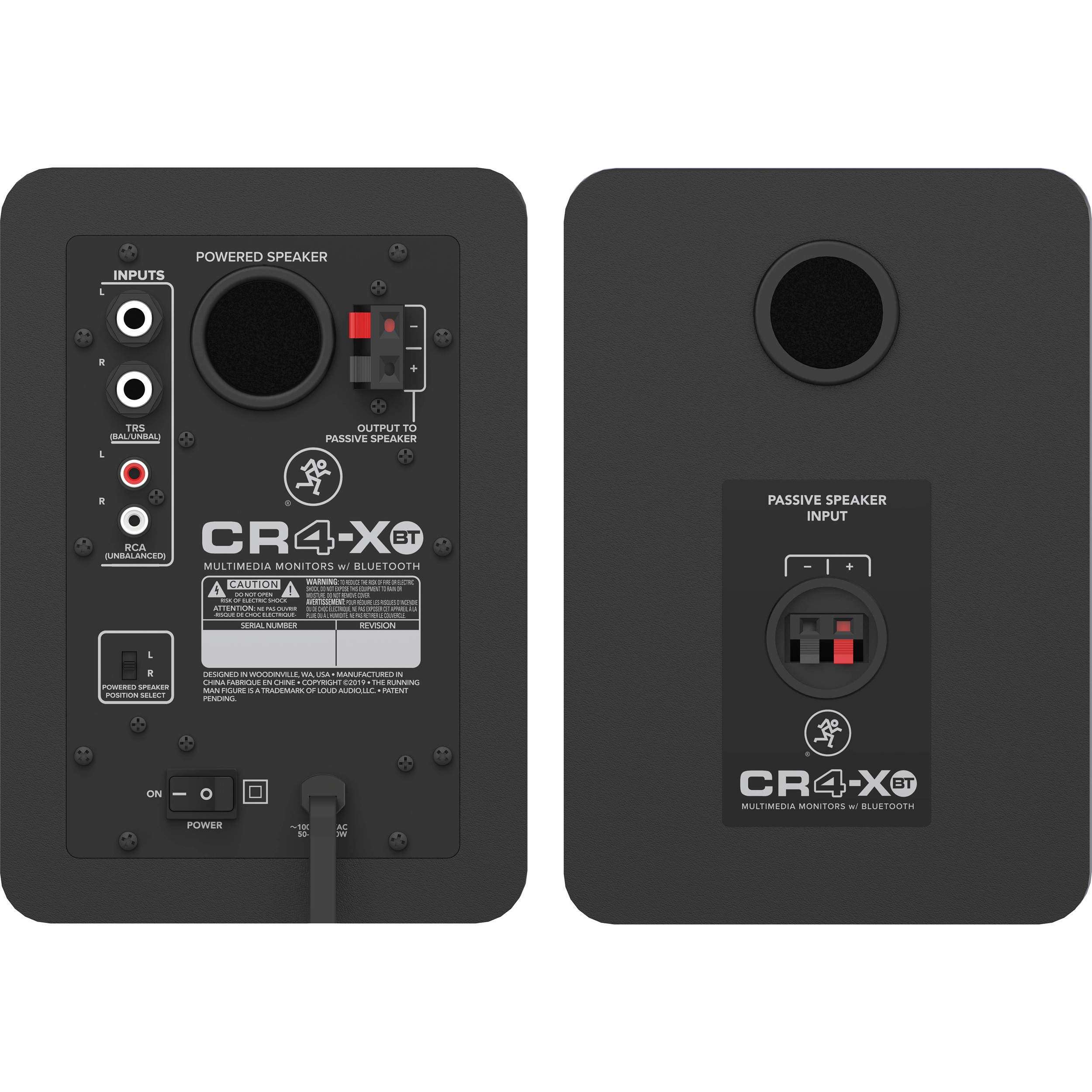 Mackie Cr-X Series, 4-Inch Multimedia Monitors with Professional Studio-Quality Sound - Pair (Cr4-X) - Rca 2