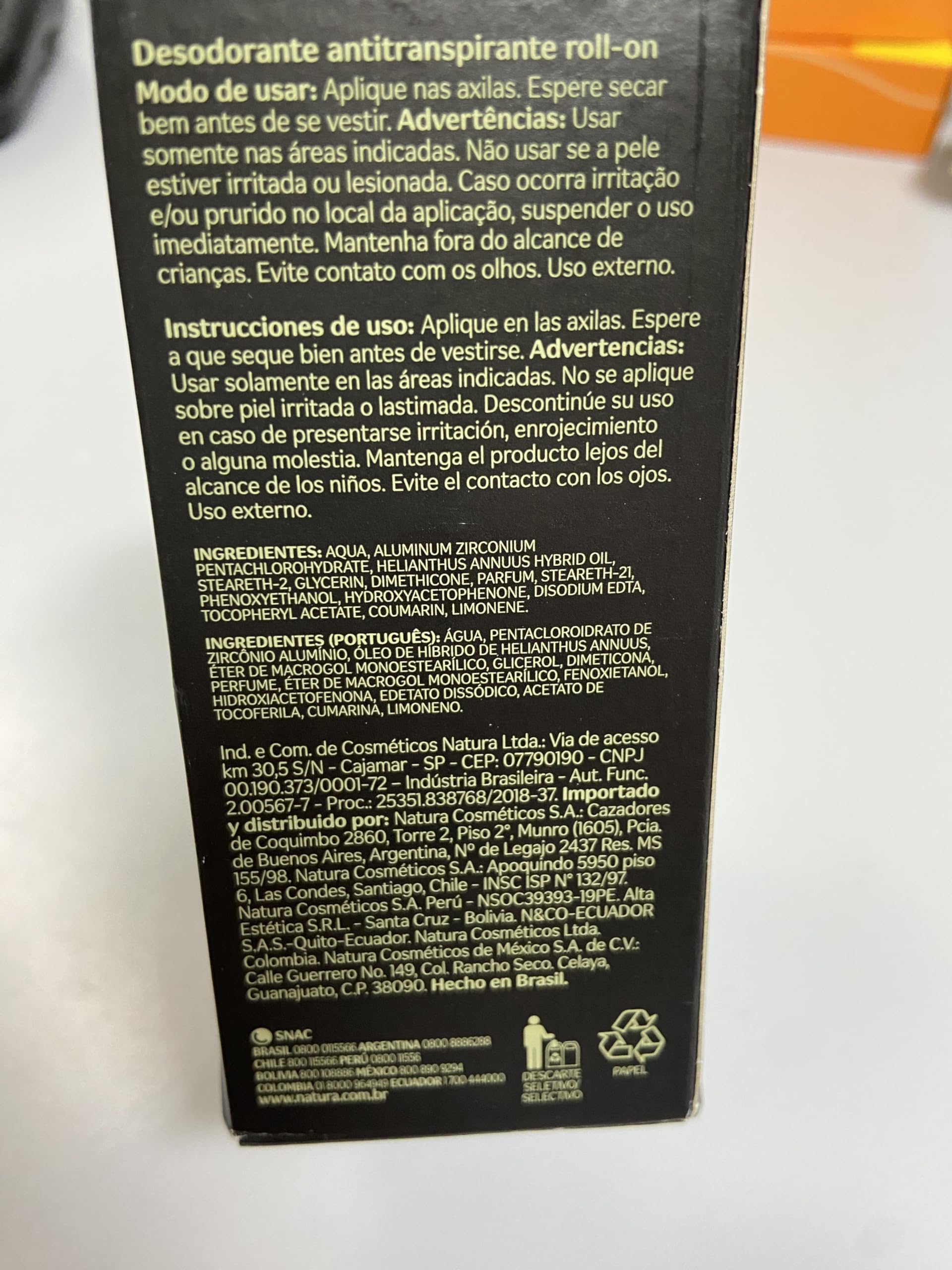 Linha Kaiak Natura - Desodorante Antitranspirante Roll-on Urbe 75 Ml - (Natura Kaiak Collection - Urbe Roll-on Antiperspirant Deodorant 2.53 Fl Oz) 5