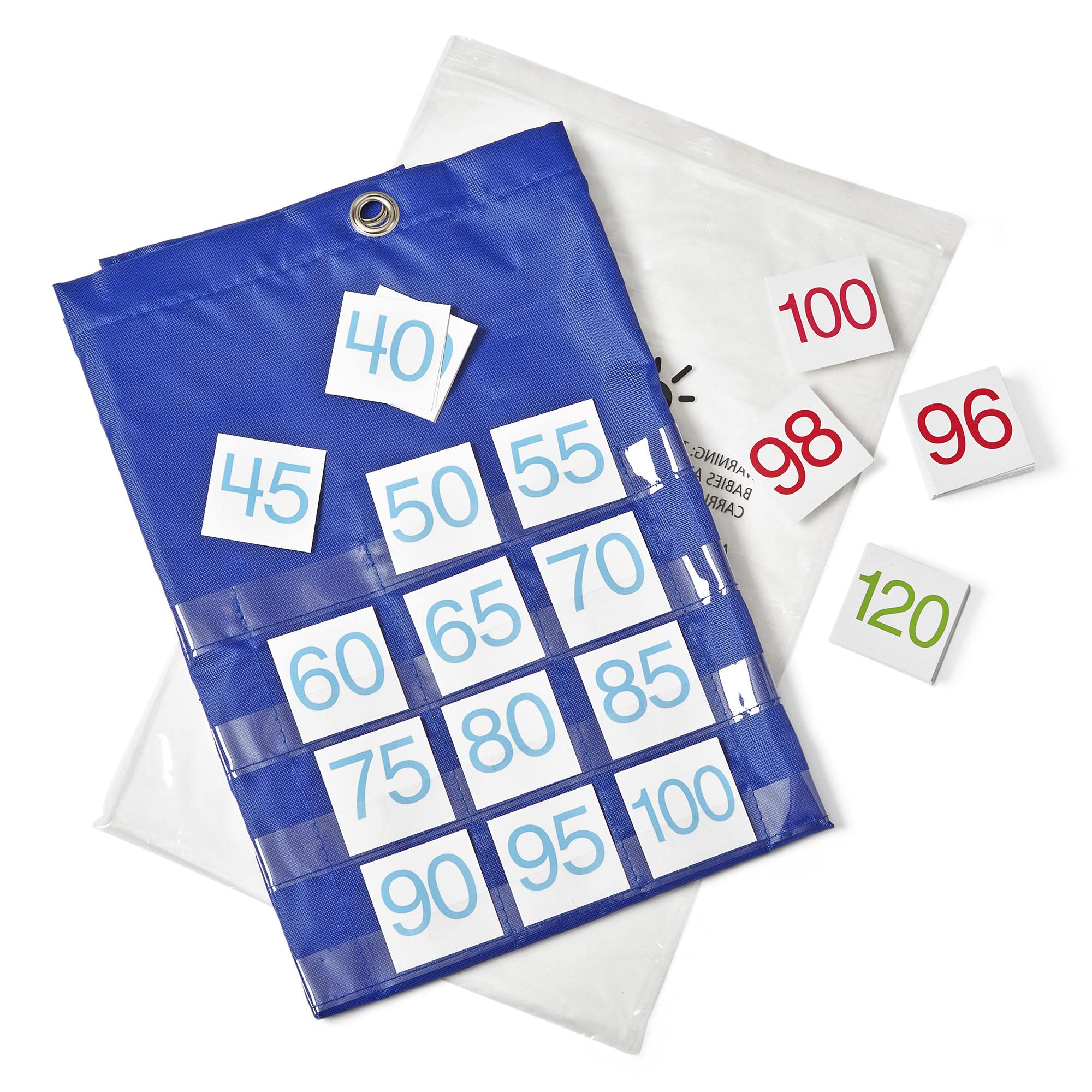 hand2mind Hundred Number Wall Chart, 100s Chart for Classroom, Skip Counting, Wall Pocket Chart, 1-100 Number Chart, Counting to 100, Developing Number Fluency, Number for Classroom Wall 2