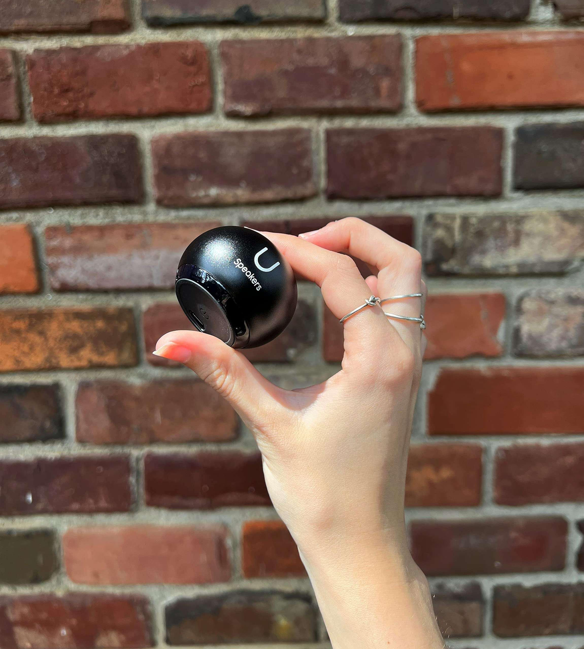 U Speakers Mini Portable Wireless Bluetooth Speaker with Magnetic Base, Mic & Selfie Remote Control Active Lifestyle Travel Home Office Bundle with Coordinating Speaker, Pairing 4