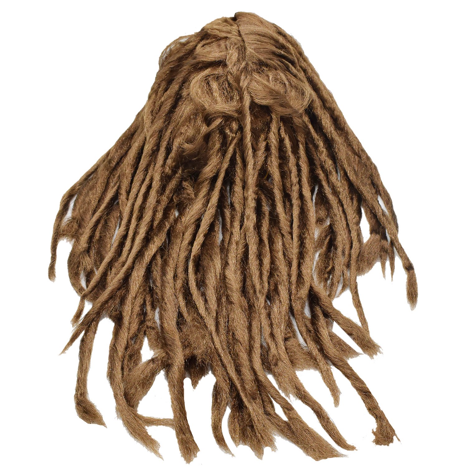 IMOSA Premade Synthetic Cosplay Reggae Dreadlocks Wig African American Wigs (Brown) 5