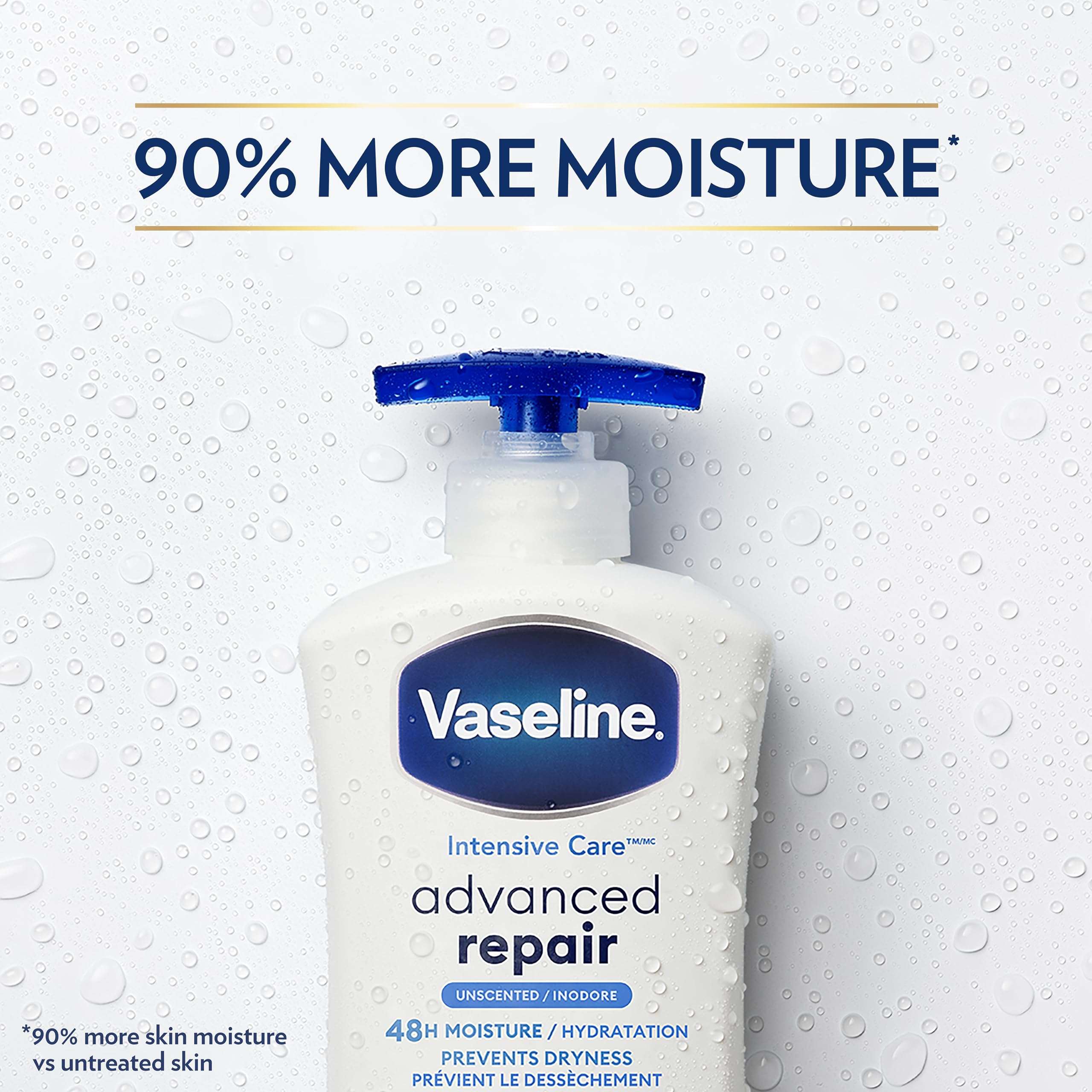 Vaseline Intensive Care Body Lotion Advanced Repair Unscented for Dry Skin Lotion Made with Ultra-Hydrating Lipids and Vaseline Jelly That Repairs Extremely Dry Skin 20.3 oz 2