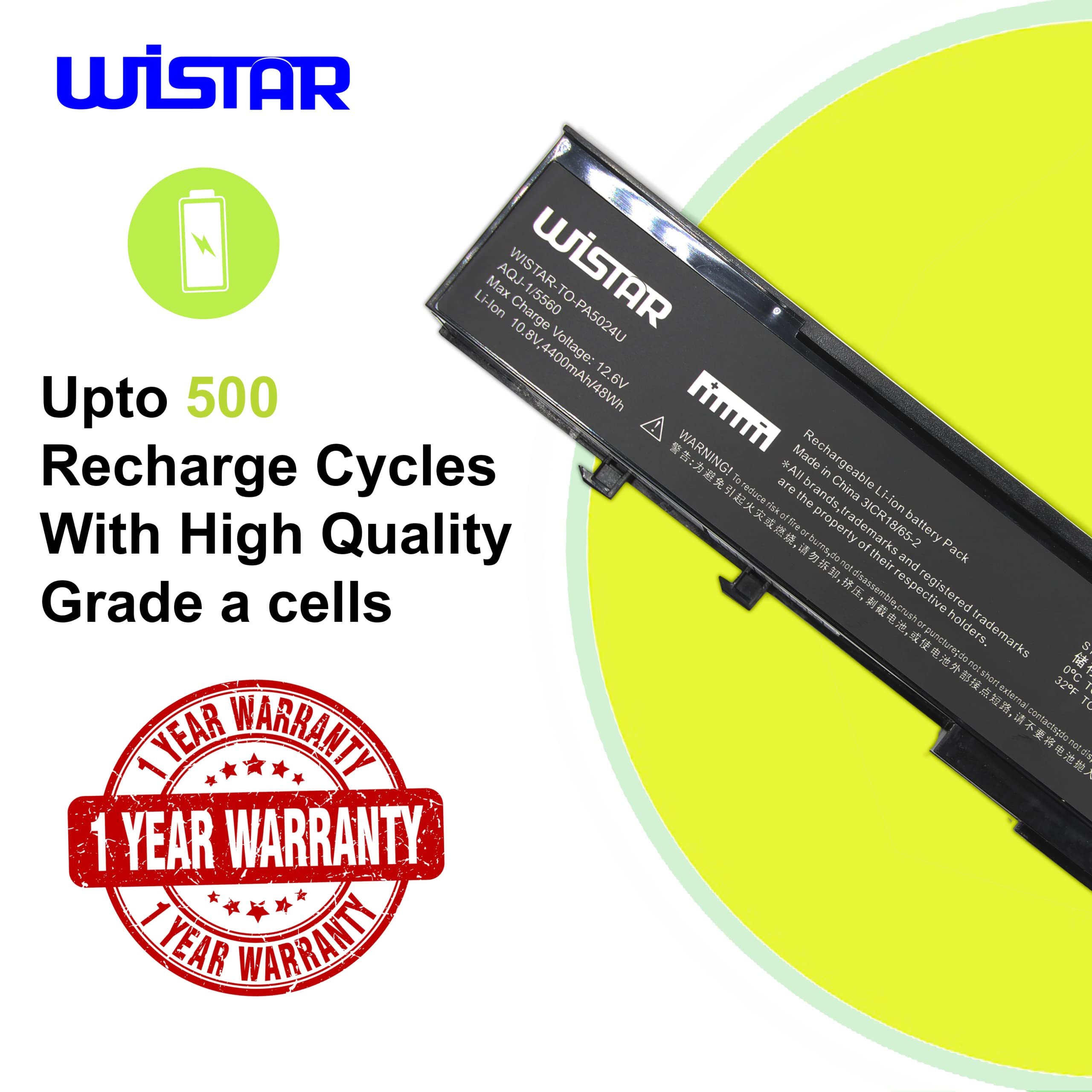 WISTAR BTP-ASJ1 BTP-B2J1 Laptop Battery for Acer Aspire 5542ANWXMi 5552NWXMi 5561AWXMi 3