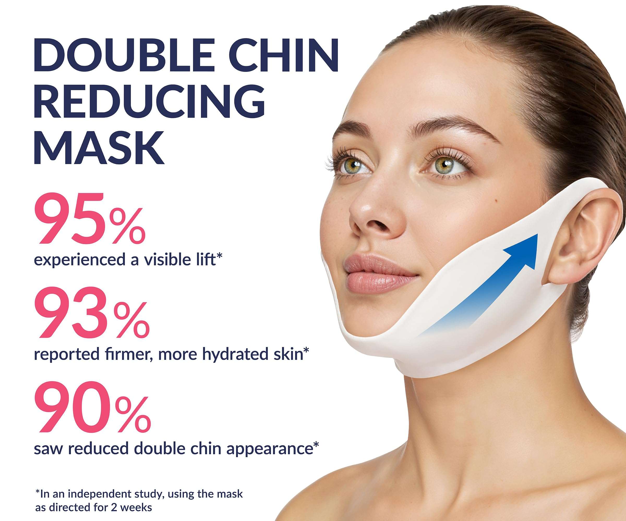 Stylia V Line Lifting Collagen Mask - Lift, Firm & Contour Jawline - Tightening Double Chin Strap with Hyaluronic Acid & Aloe - Neck Lift & Face Tightening Mask - Jawline Shaper Face Lift Tape (5PC) 3