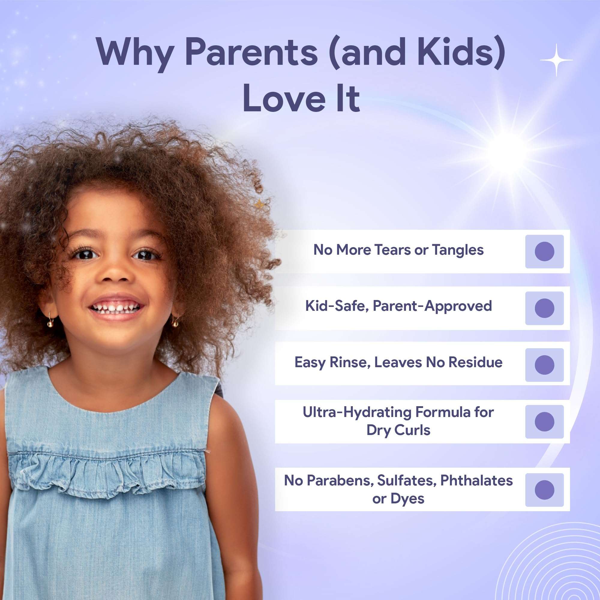 kindsprings Conditioner For Kids, Curly Hair. Ultra-Hydrating, Nourishing And Detangling Hydrate And Restore Conditioner. 12 Fl Oz 3