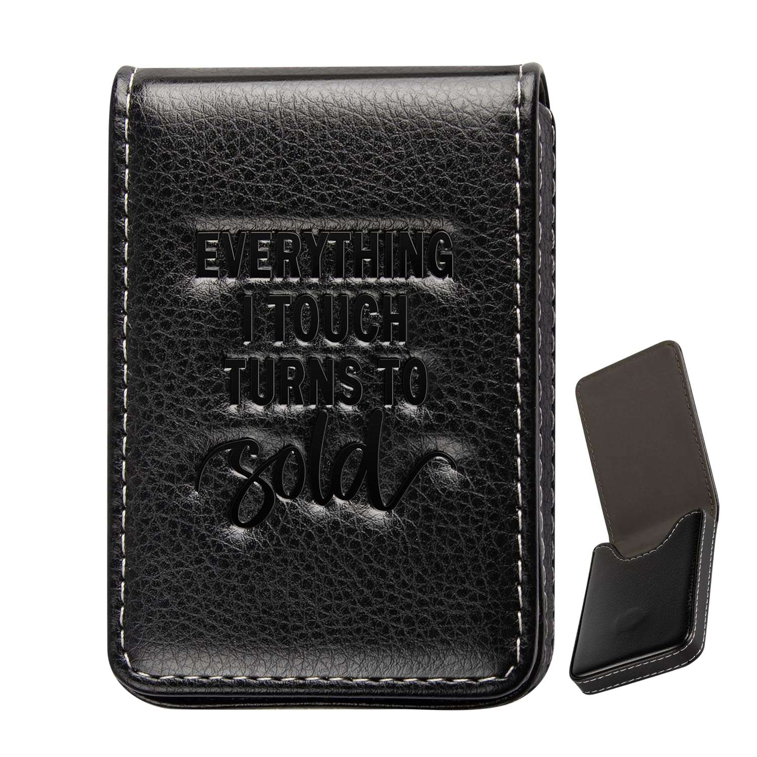 Realtor Gift, Business Card Holder Realtor Gifts for Women Closing Gifts for Realtors, Gifts for Real Estate Agents, Everything I Touch Turns to Sold Name Cards Holder Wallet with Magnetic Shut 1