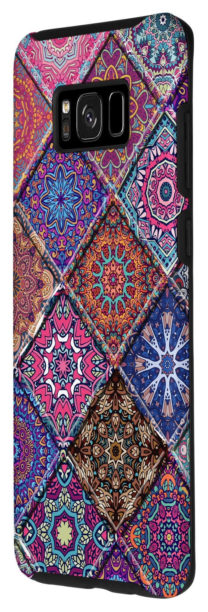 Galaxy S8+ Indian Hippie Bohemian Psychedelic Ethnic Mandala Flowers Case 2