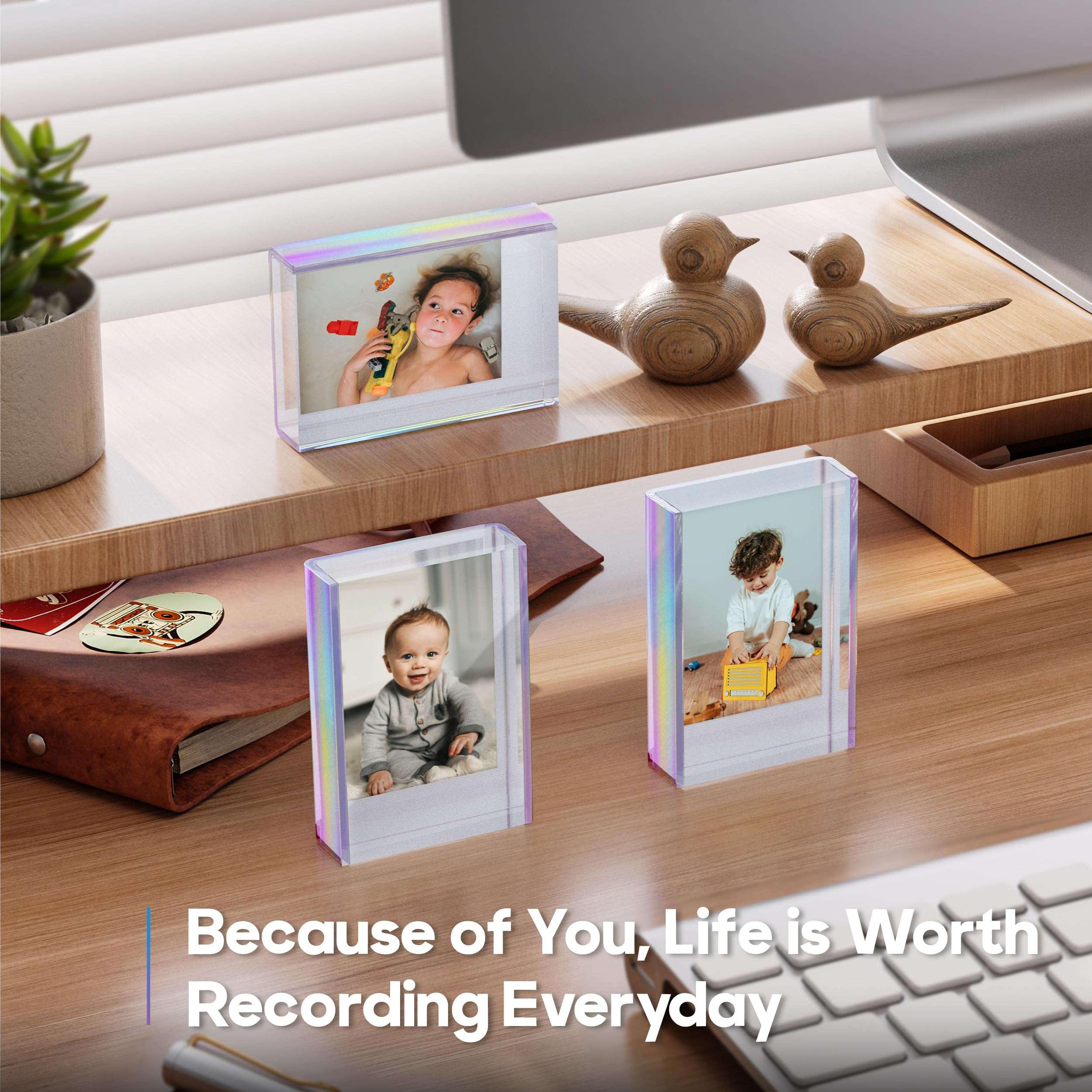 Grarry Instax Mini film Frame, Polaroid Picture Frame Compatible with Fujifilm Instax Mini Film Polaroid Film, 2x3 Instax Mini Photo Frames, Frame for Polaroid Photos 3 Pack 6