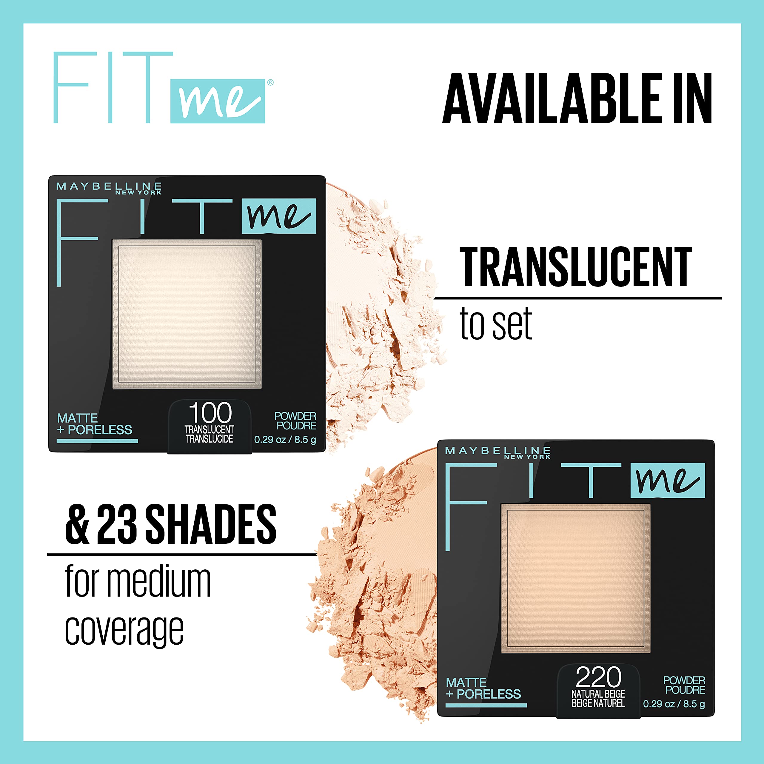 Maybelline New York Fit Me Matte + Poreless Powder Makeup, Warm Sun, 0.28 Ounce 5