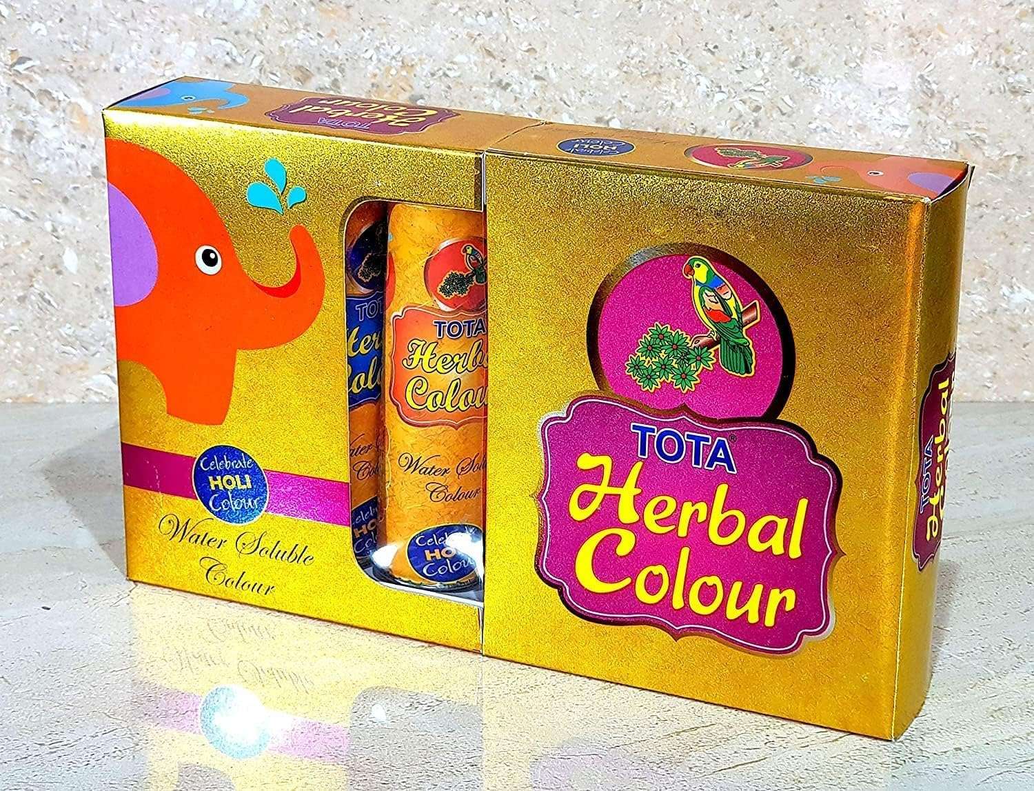 COTTONTE Herbal Holi Colour, Water Color Soluble, Celebration Pack Skin-Safe and No Irritation Herbal Holi Color Assorted Colours Box in 6 Colors (Box 2) 5