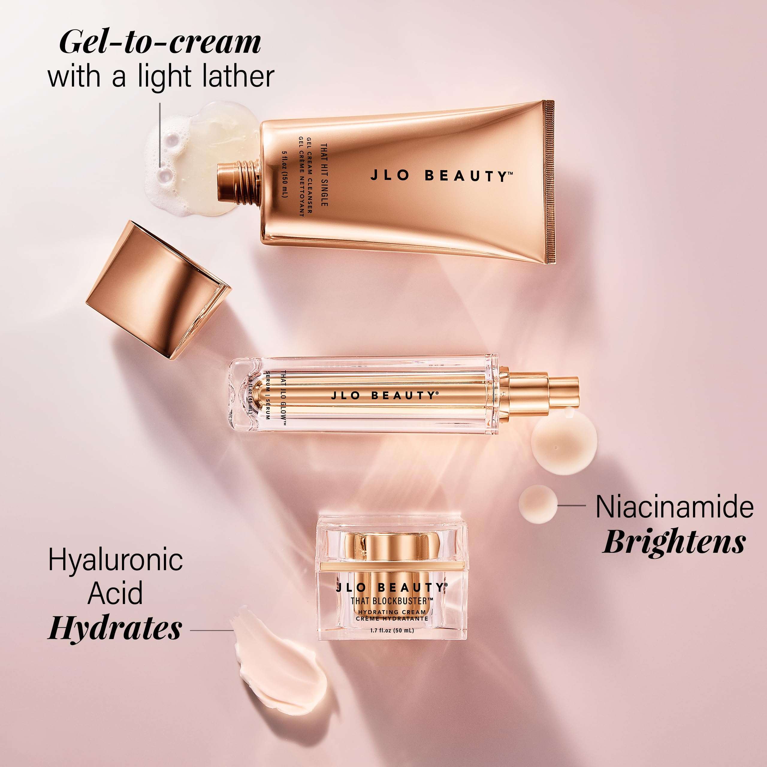 JLO BEAUTY That JLo Starter Kit | Includes Serum, Cleanser, and Cream, Gently Tightens, Clears, and Hydrates for Smooth, Radiant Skin 2