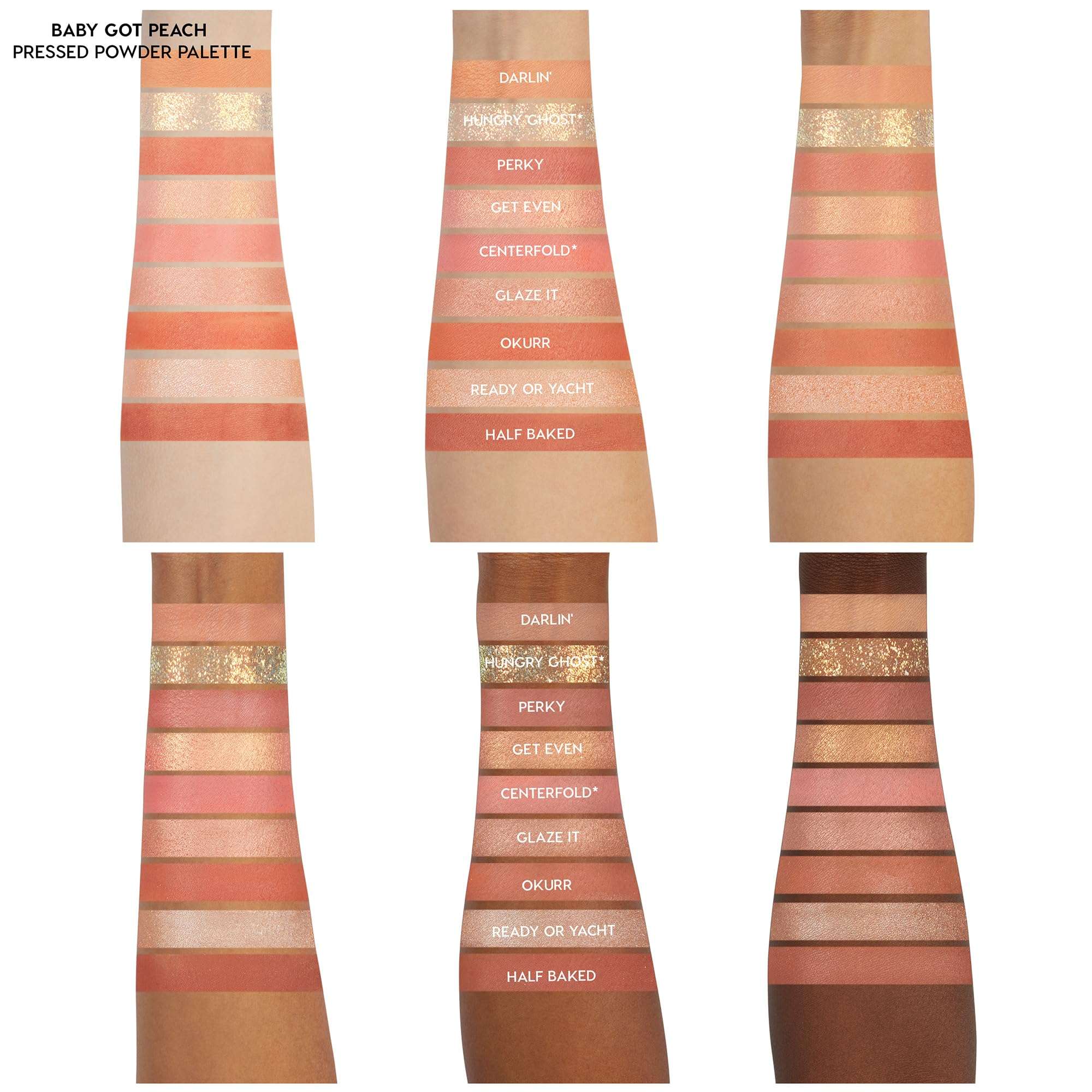 ColourPop Baby Got Peach Eyeshadow Palette - Orange & Coral Shadows with Metallic, Matte and Glitter Finishes - High-Pigment Eye Makeup with a Long-Wearing Formula (0.3 oz) 5