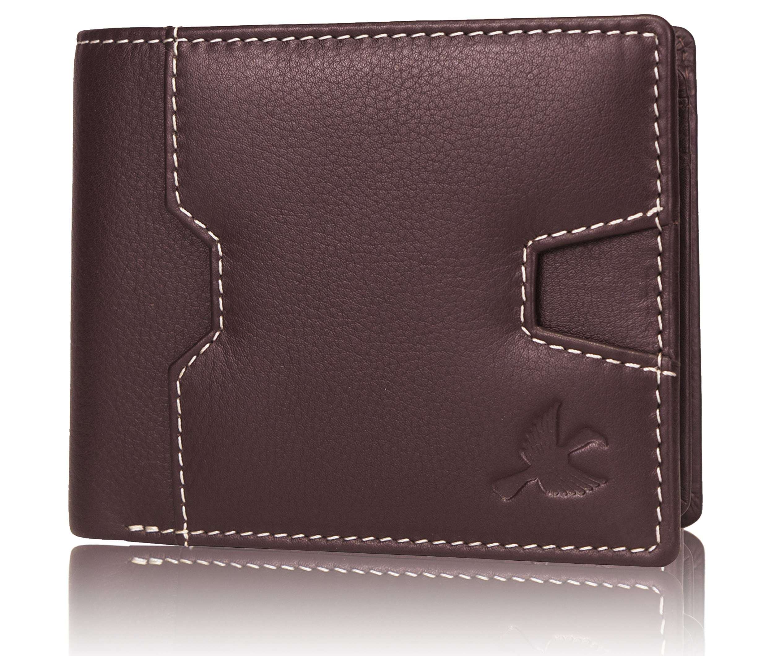 HORNBULL Edward Brown Leather Wallet for Men | Wallets Men with RFID Blocking | Mens Wallet 1