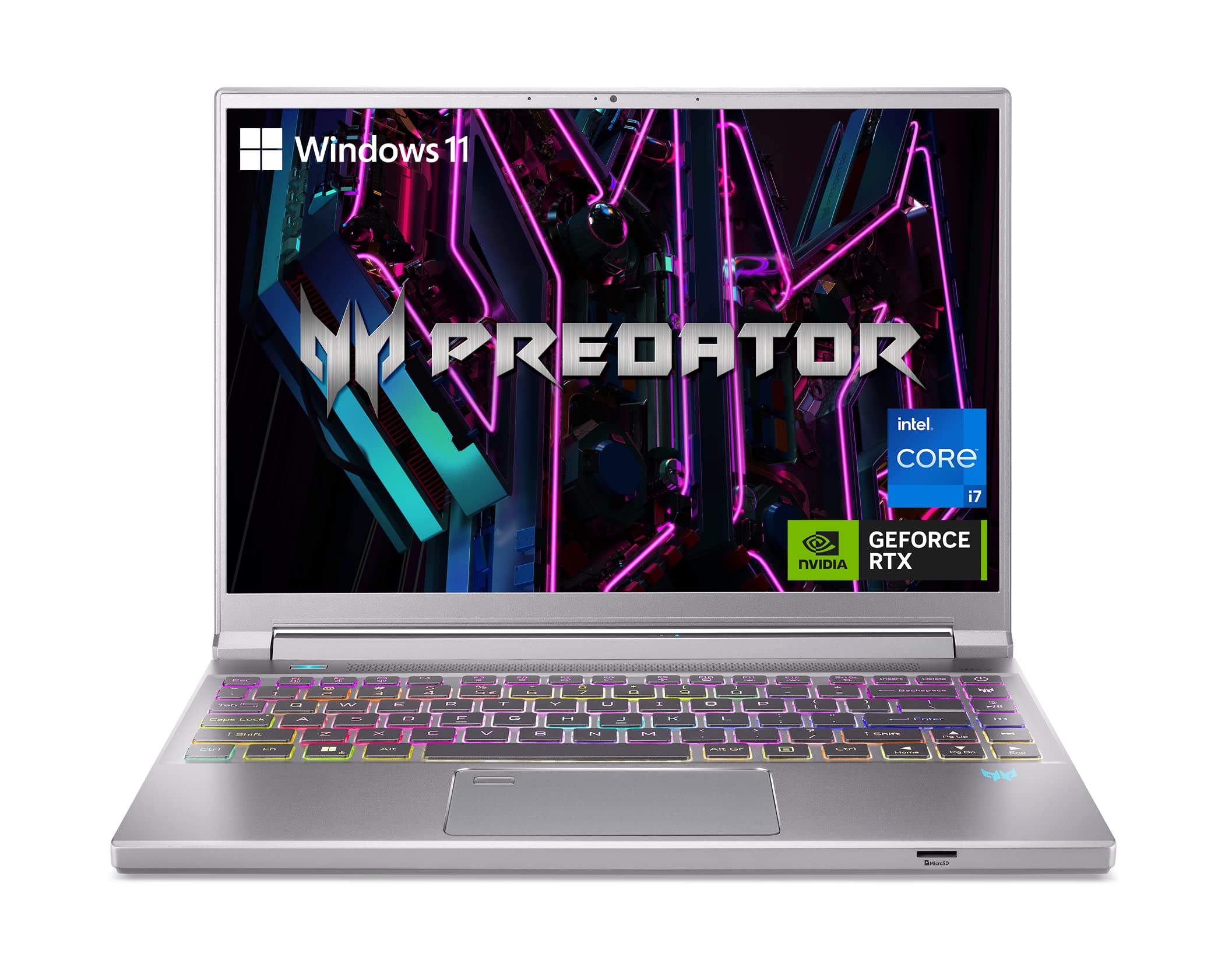 Acer Predator Triton 14 Gaming/Creator Laptop | 13th Gen Intel i7-13700H | NVIDIA GeForce RTX 4070 | 14" Mini LED 250Hz G-SYNC Display | 16GB LPDDR5 | 1TB PCIe Gen4 SSD |WiFi 6E | PT14-51-7979, Silver 1