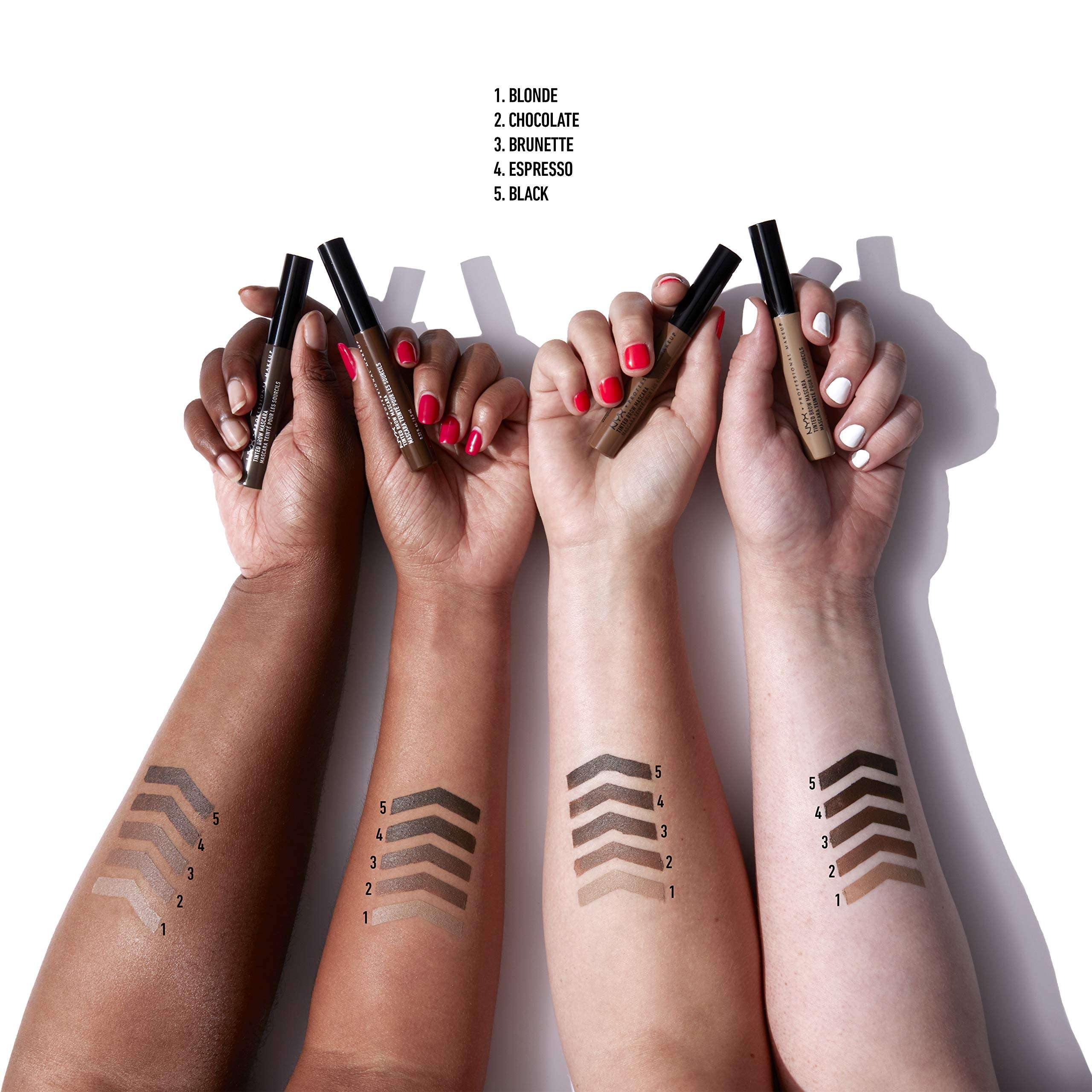 Nyx Professional Makeup Tinted Brow Mascara, Black, 6.2g 5