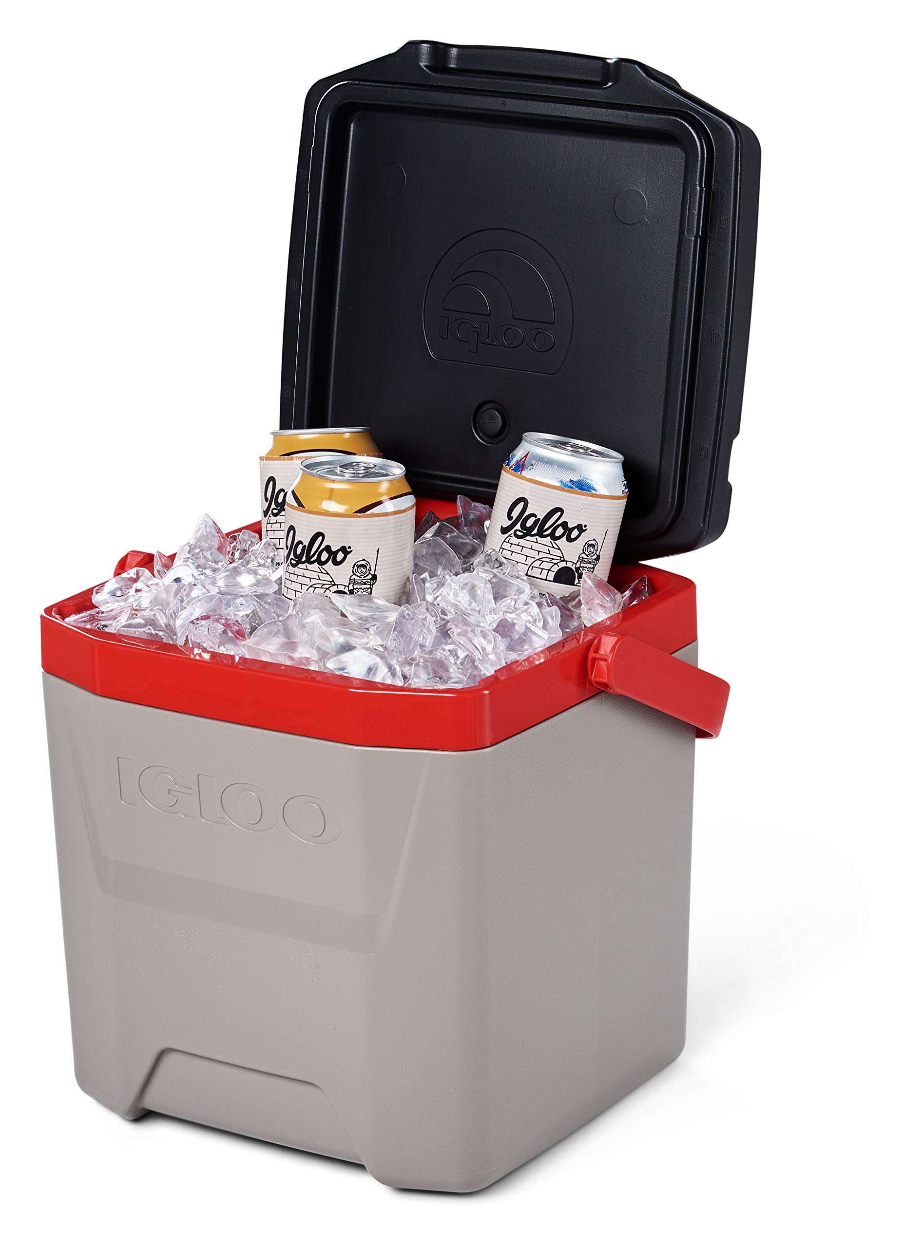 Igloo Quantum 12 Quart Cooler, Sandstone/Red 2
