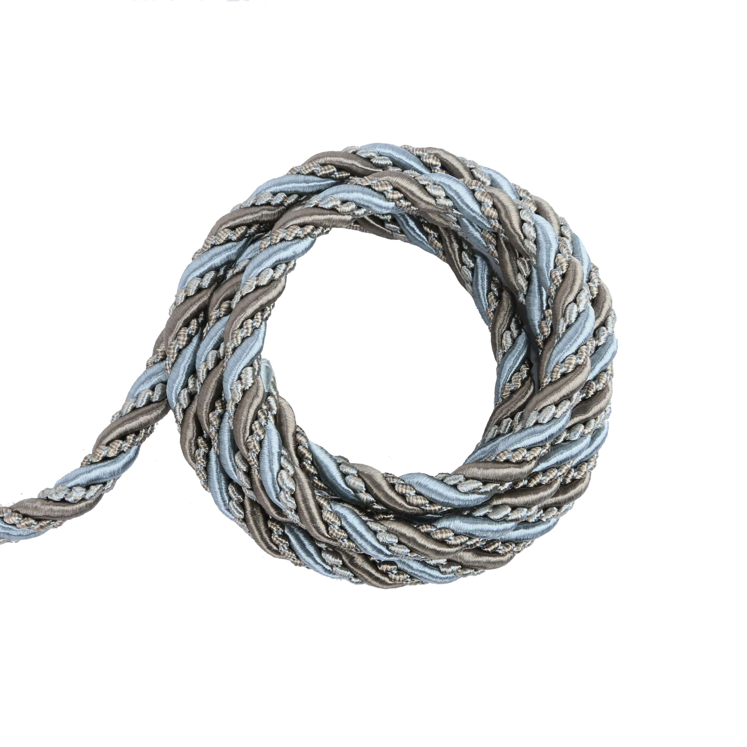 HedongHexi 10 Yard 3/8''(1cm) Twisted Trim Cord Rope,10mm Nylon Twisted Cord Thread String for Home Decor, Crafts Making and Costume Crafting (Mix Blue) 5