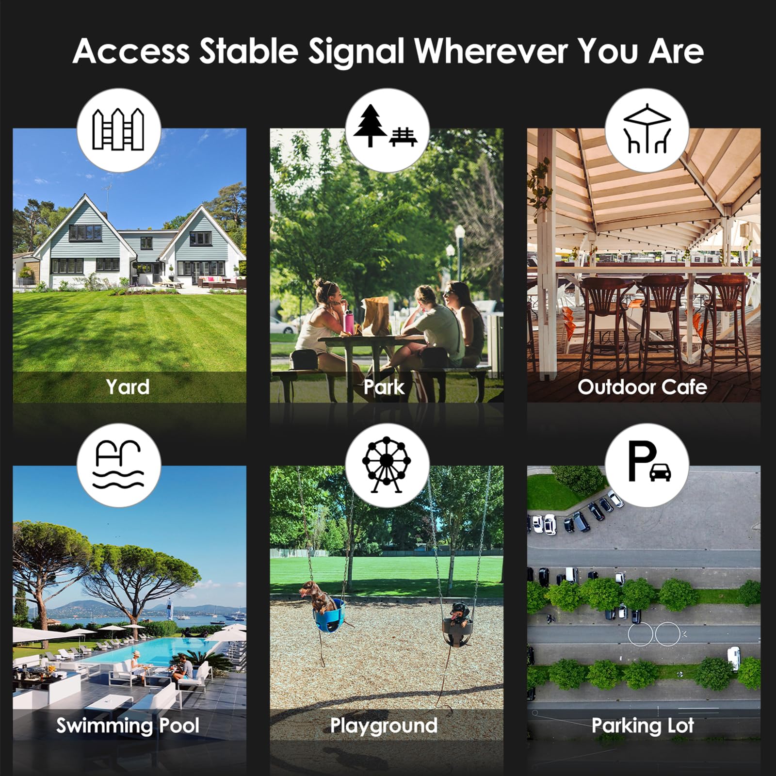 WAVLINK AX3000 WiFi 6 Outdoor Access Point with PoE, 2024 Dual Band 2.4G+5G Long Range Outdoor WiFi Mesh Extender, 6x7dBi High-gain Antennas, IP67 Weatherproof, WiFi Signal Booster Amplifier 4