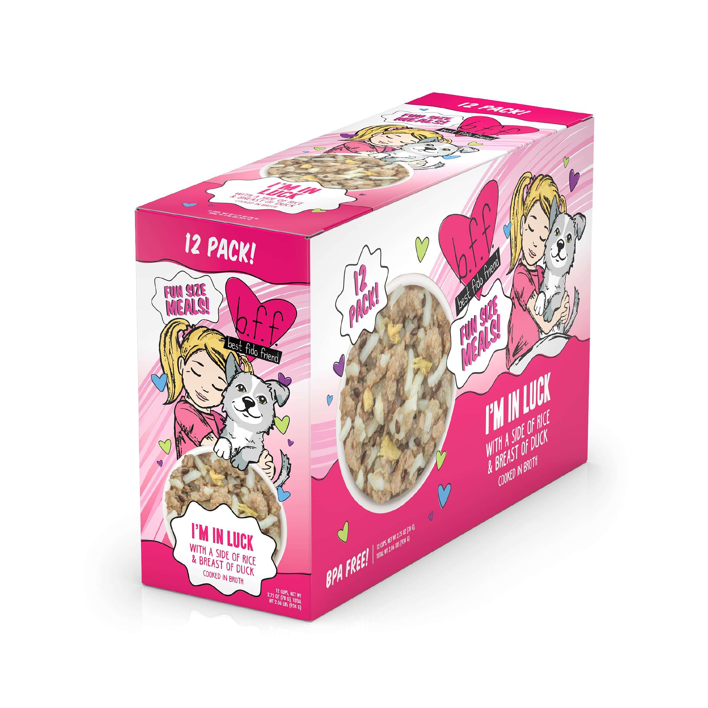 Weruva Best Fido Friend Fun Size Meals for Dogs, Im in Luck, 2.75oz Cup, Pack of 12 3