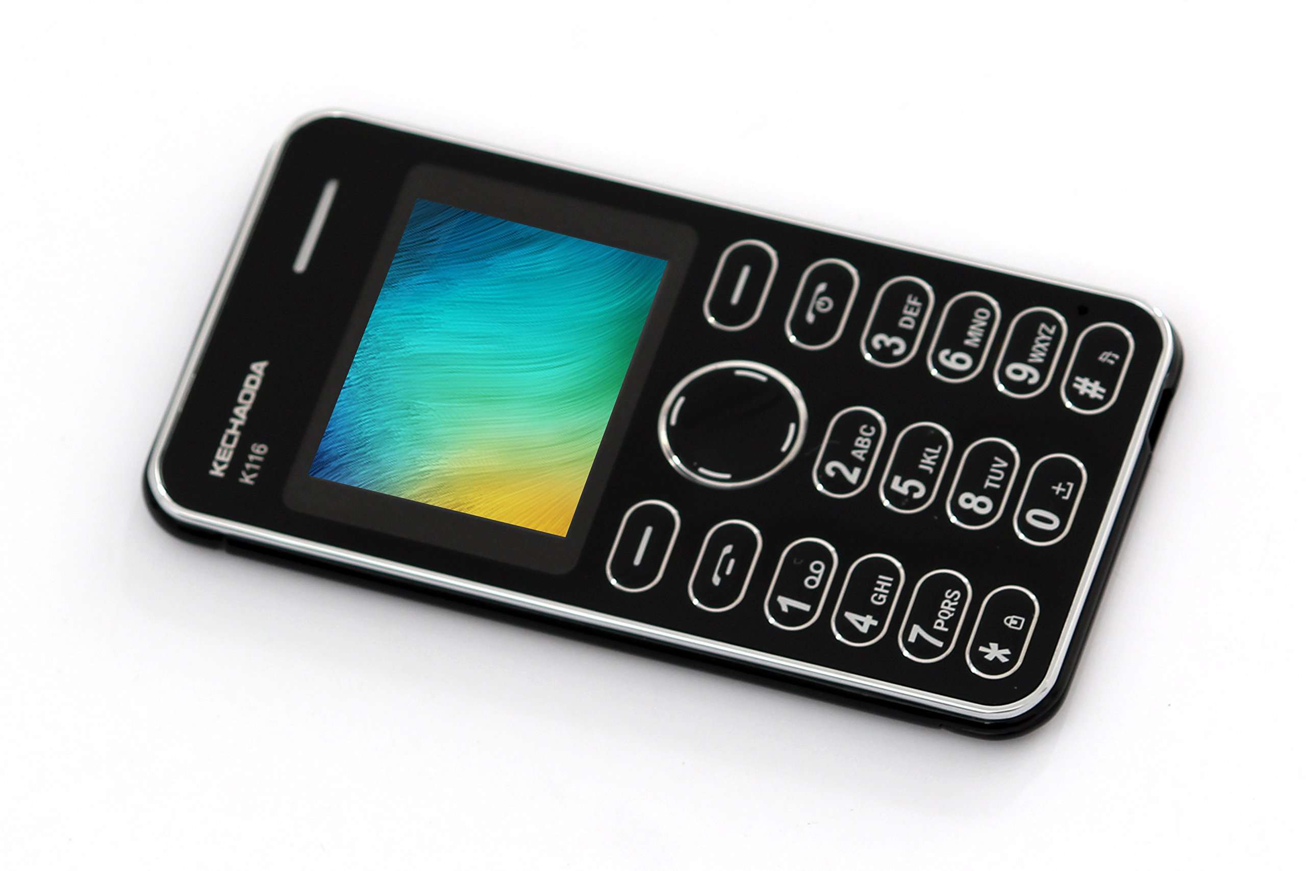 KECHAODA K116 Plus Slim Card Size Dual Sim Light Weight Keypad Phone (Silver) 3