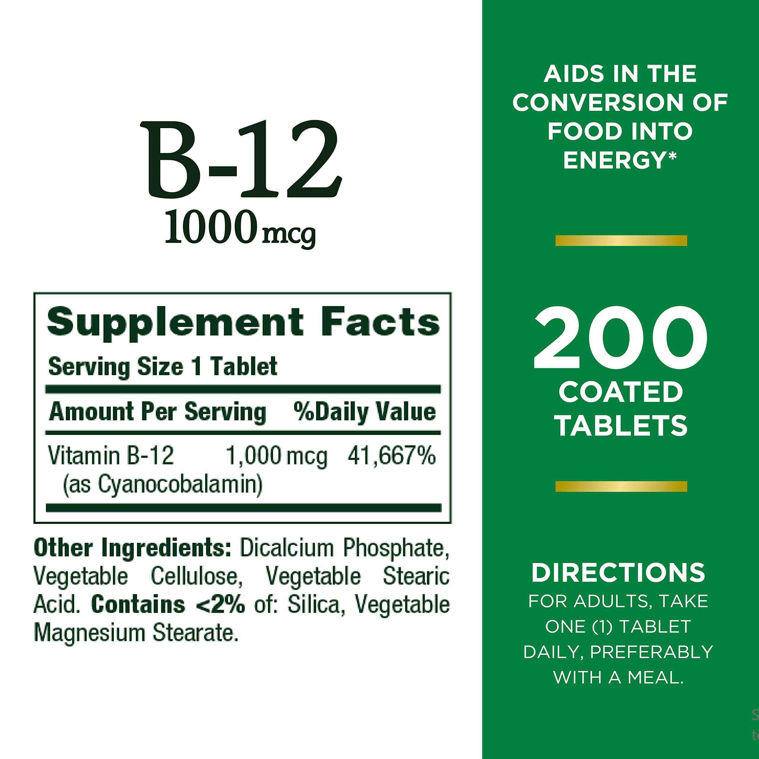 Nature's Bounty Vitamin B12, Magnesium & Zinc - Health & Immunity Support Bundle (3 Items) 4
