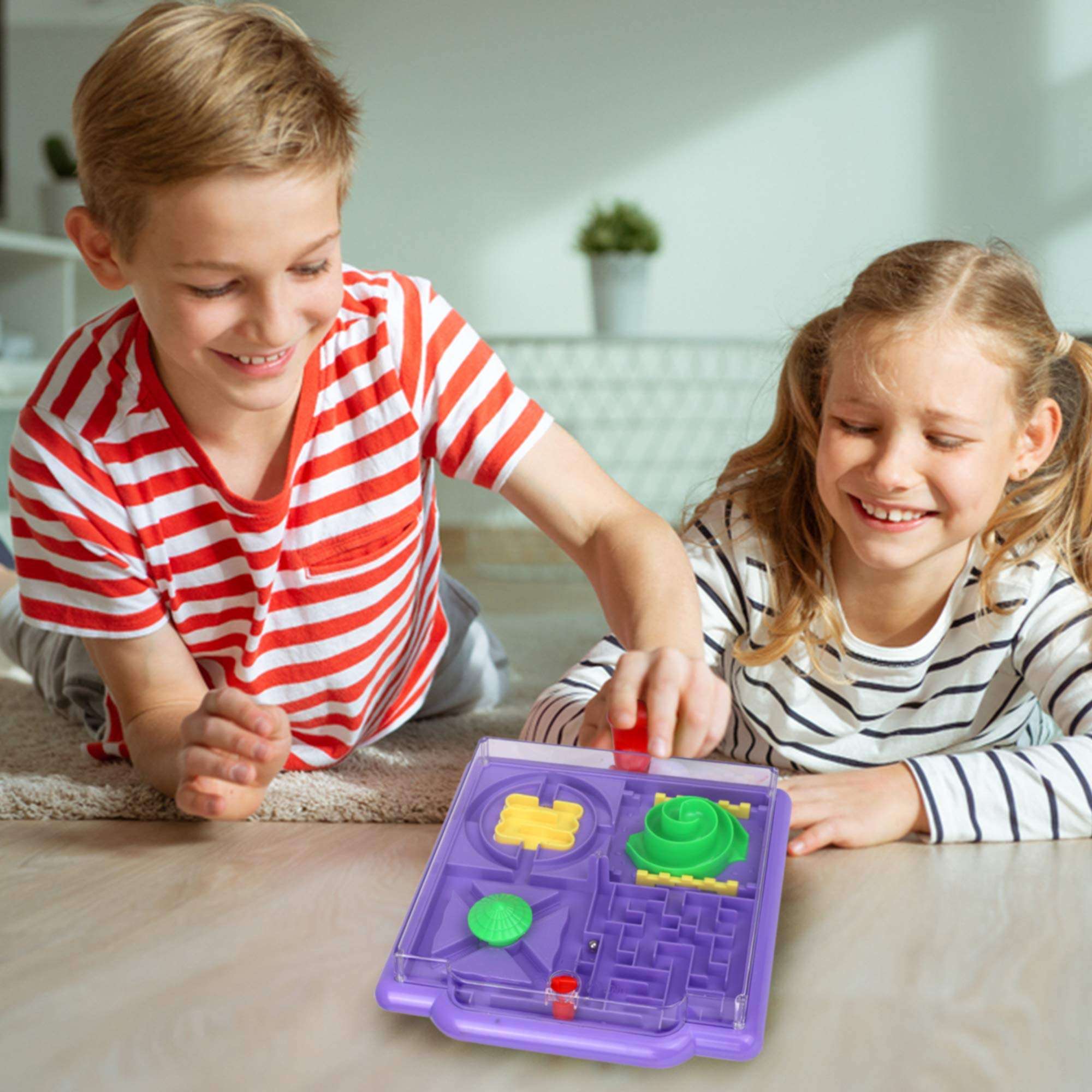 Point Games BrainyMaze Maze Madness - 4 in 1 Tilt Maze Puzzle Game - 1 Remote Control, Brain Teaser Toy - Developmental & Interactive Puzzle, Test Stabilizing Skills 5