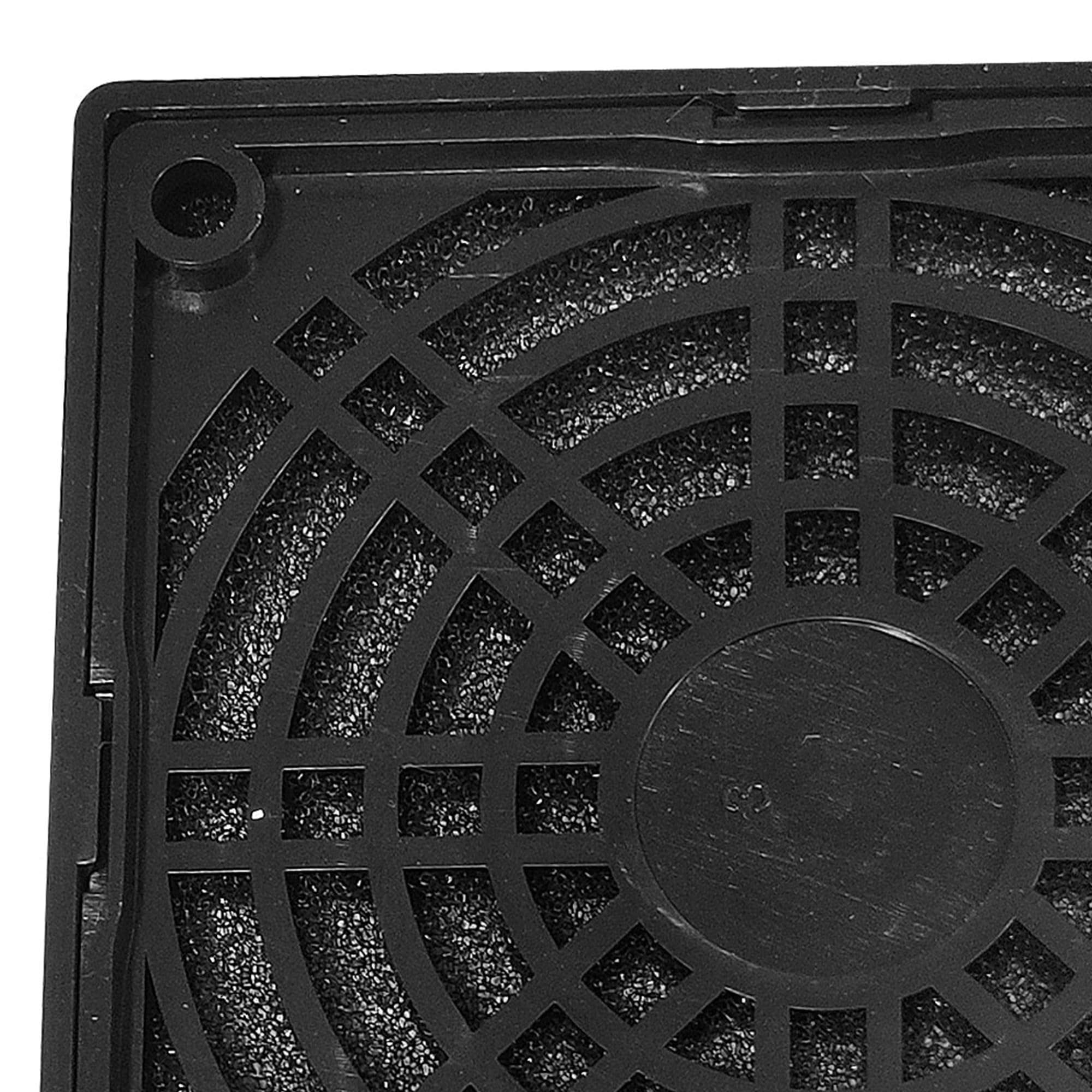 uxcell 2 Pack Fan Dust Filter Guard Grill Cover Black Plastic Computer Mesh for 80mm PC Case Fan 5