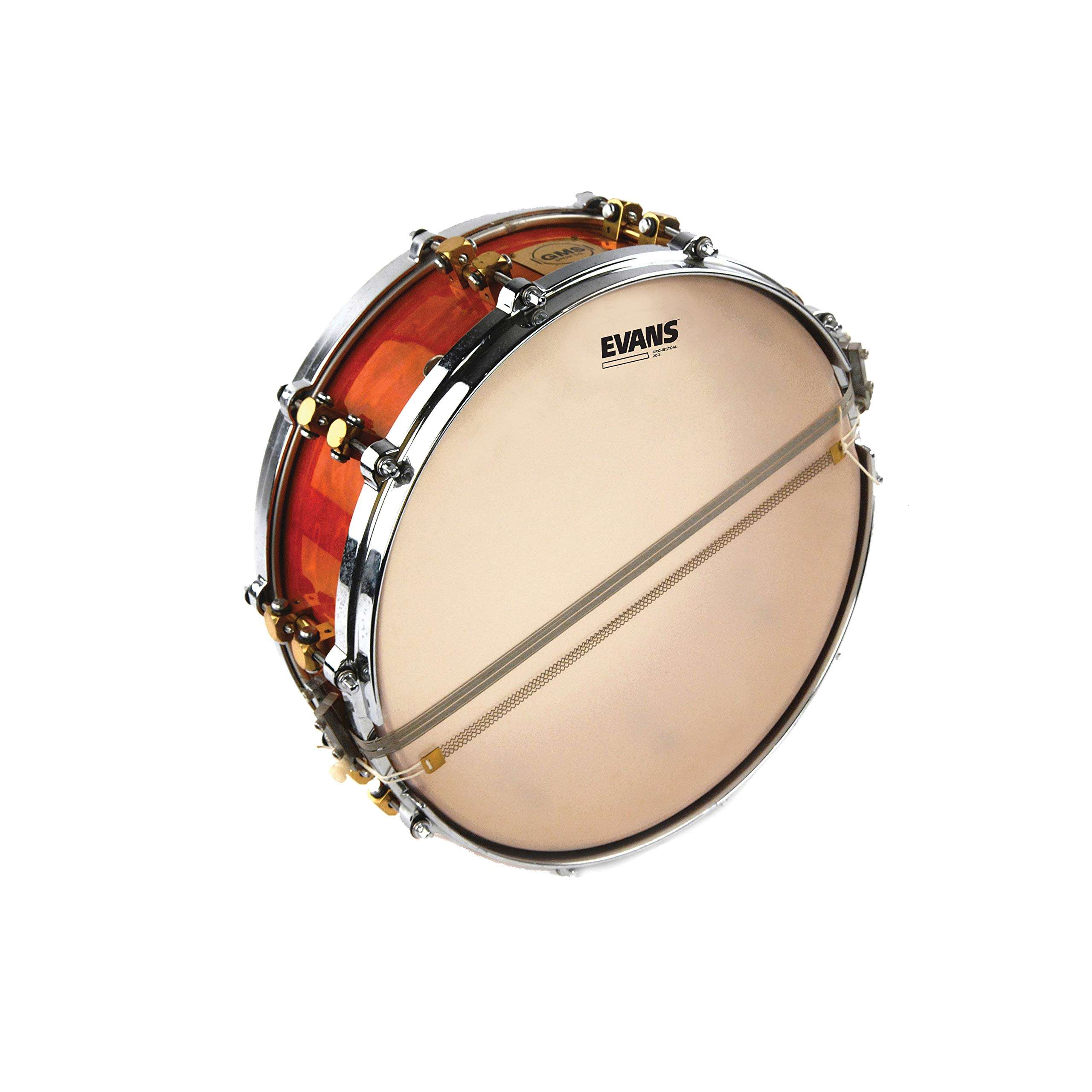 Evans Orchestral 200 Clear Snare Side Drum Head, 14 Inch 3