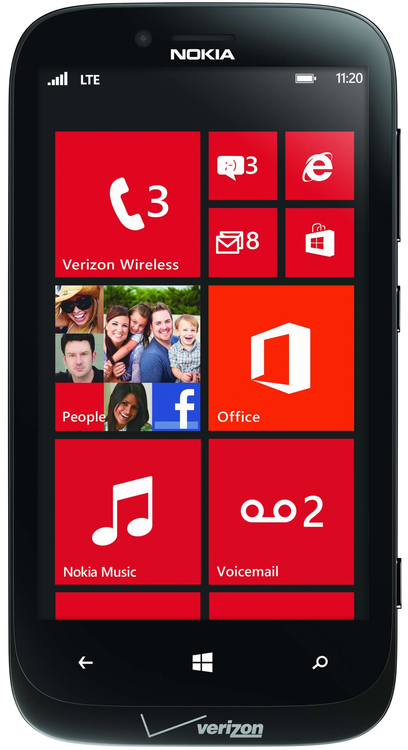 Nokia Lumia 822 16GB Windows Phone Black - Verizon 1