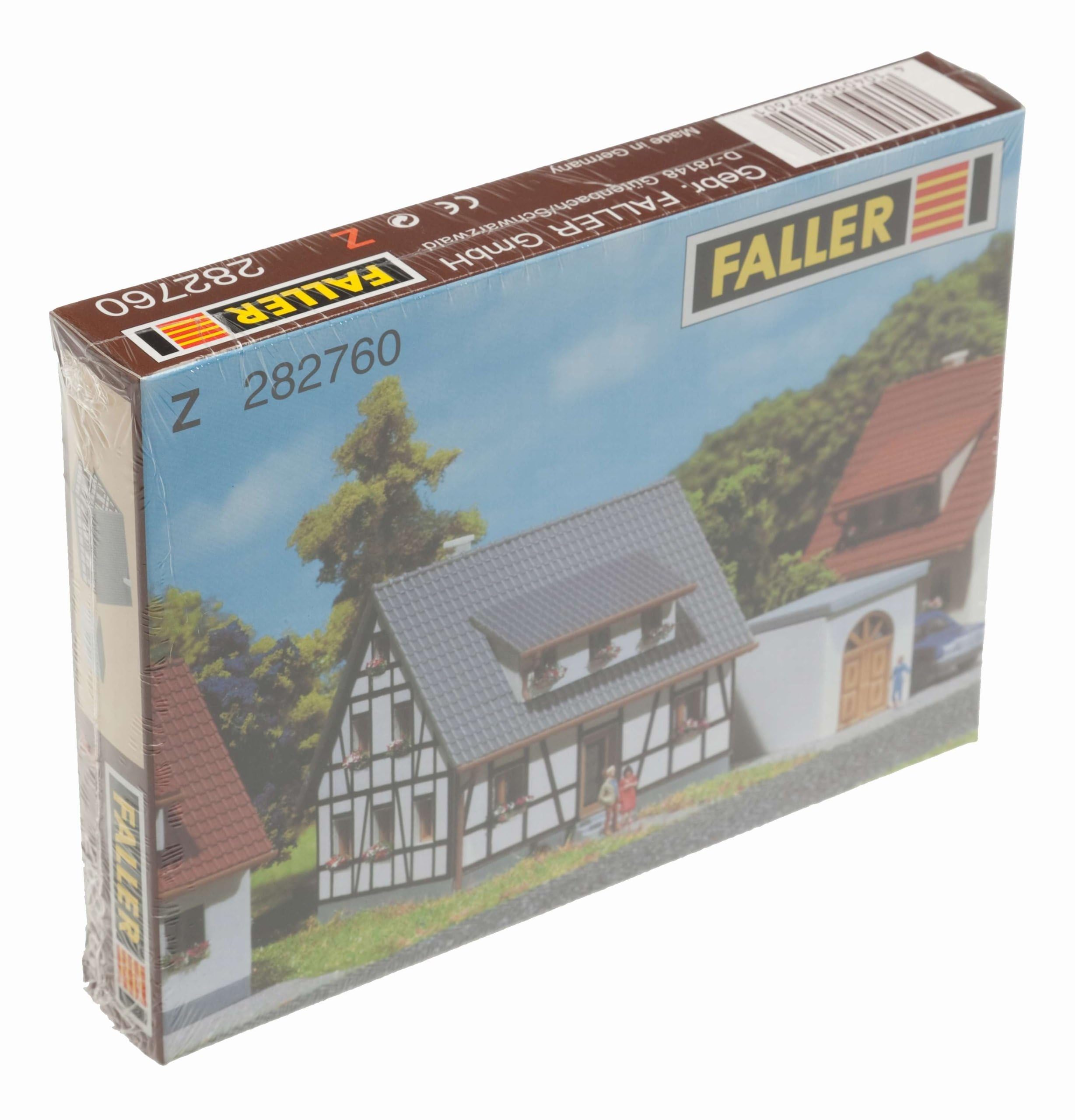 Faller 282760 Half-Timbered House Z Scale Building Kit, Blue 3