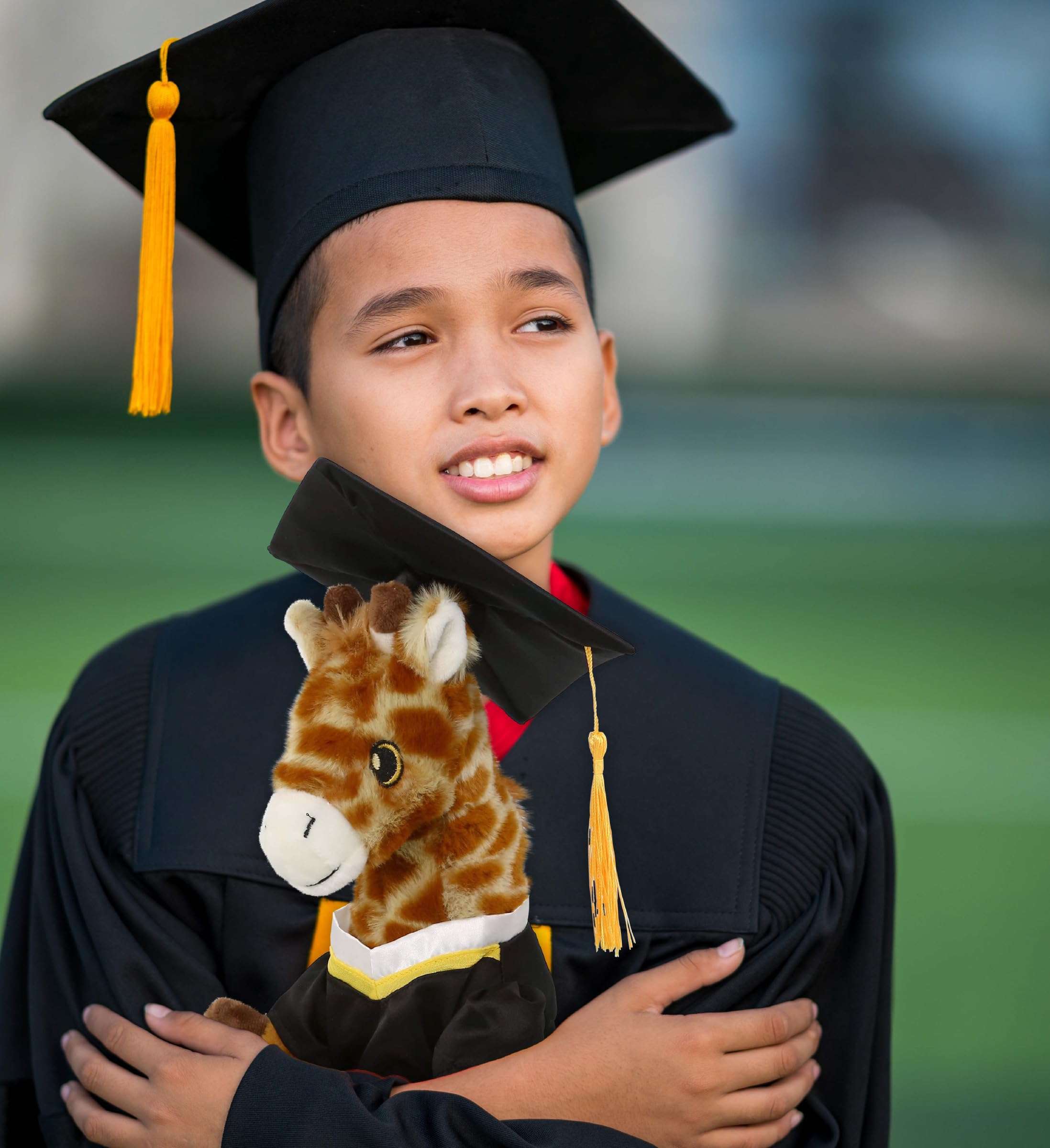 DolliBu Giraffe Graduation Plush Toy - Super Soft Giraffe Plush Graduation Stuffed Animal Dress Up with Graduation Gown and Cap with Tassel Outfit - Congratulatory Graduation Gift - 10 Inches 6