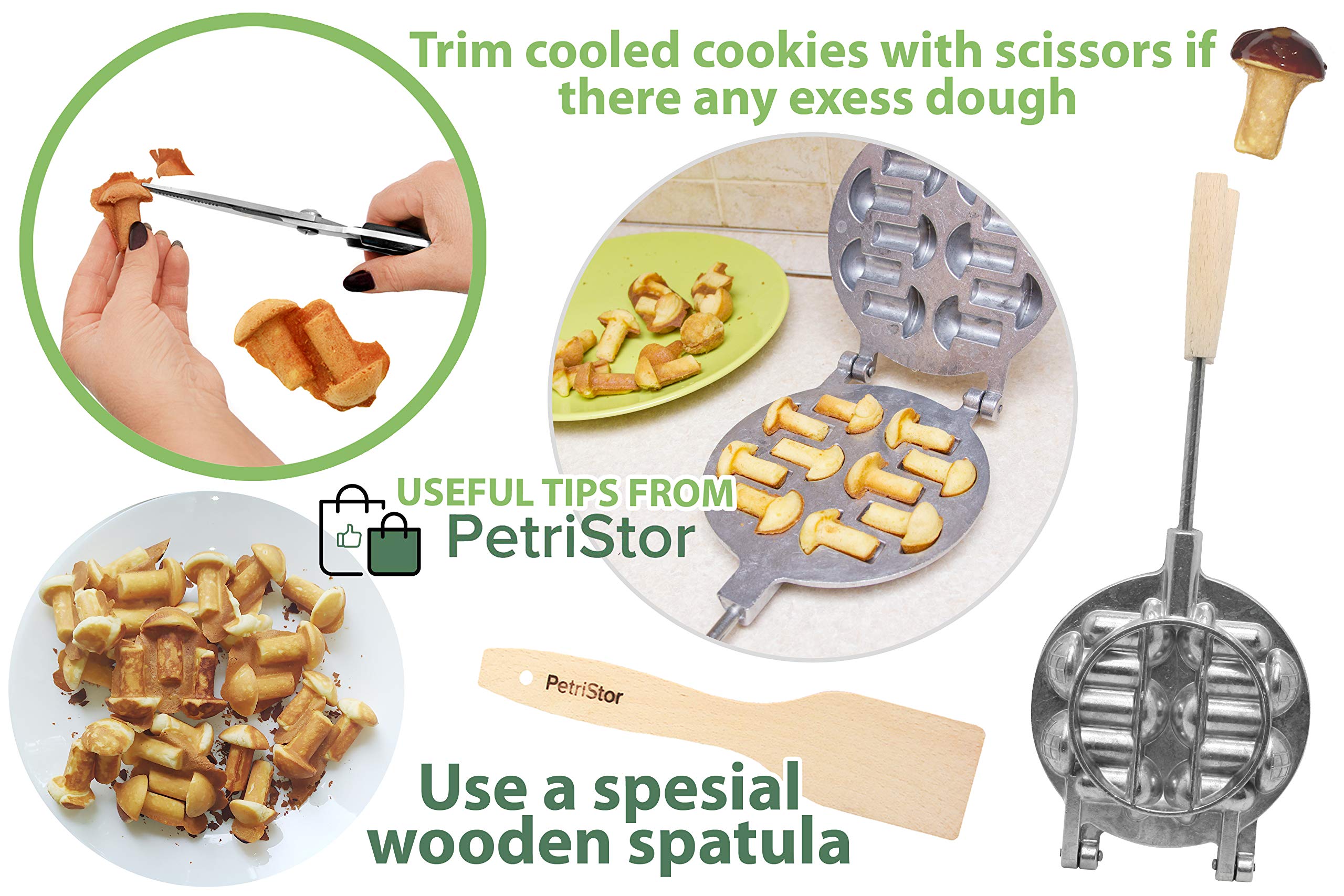 Sweet Pastry Maker - Cookie Mold Mushrooms -Baker Ukrainian form for baking by PetriStor 5